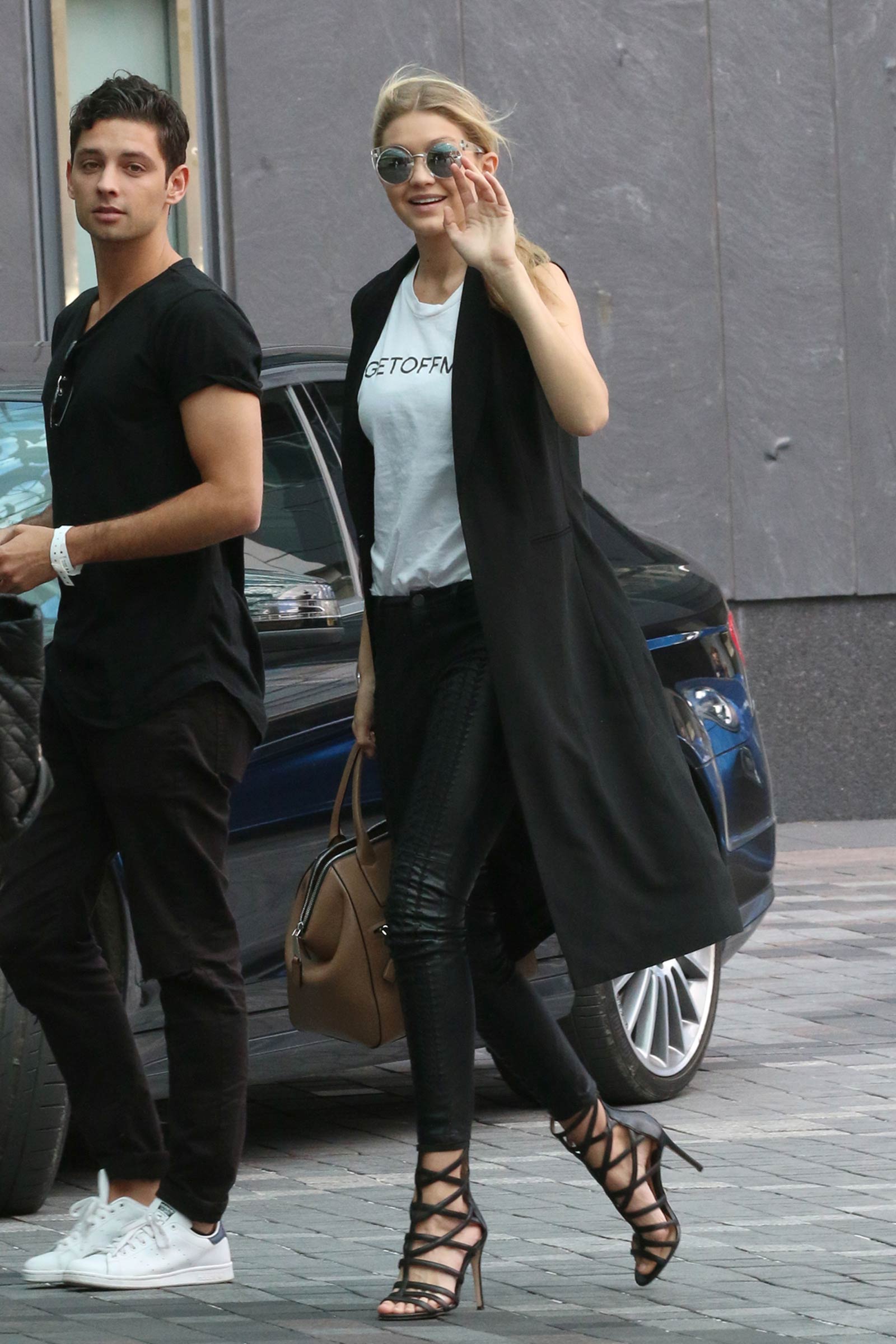 Gigi Hadid at her Hotel in Toronto