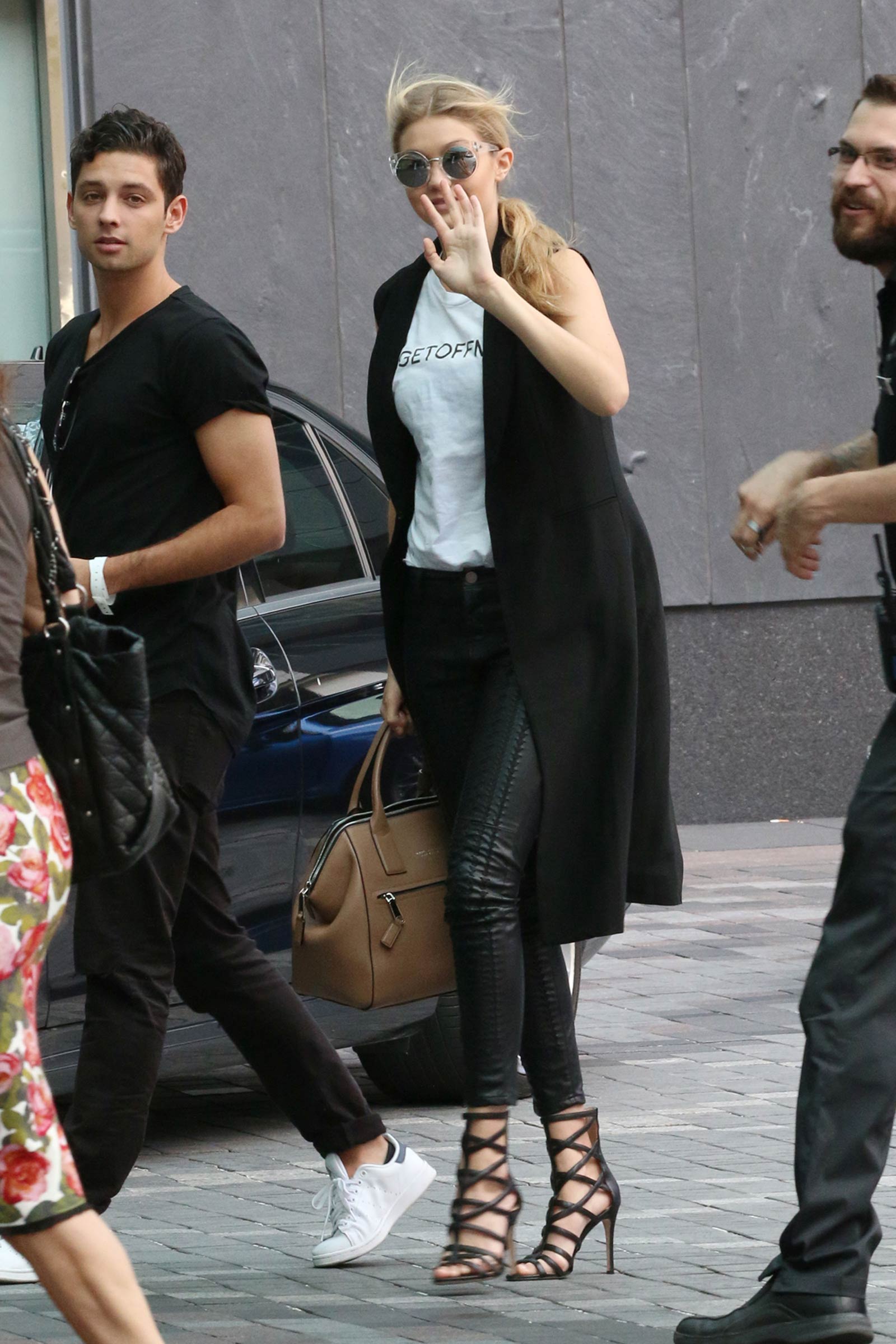 Gigi Hadid at her Hotel in Toronto