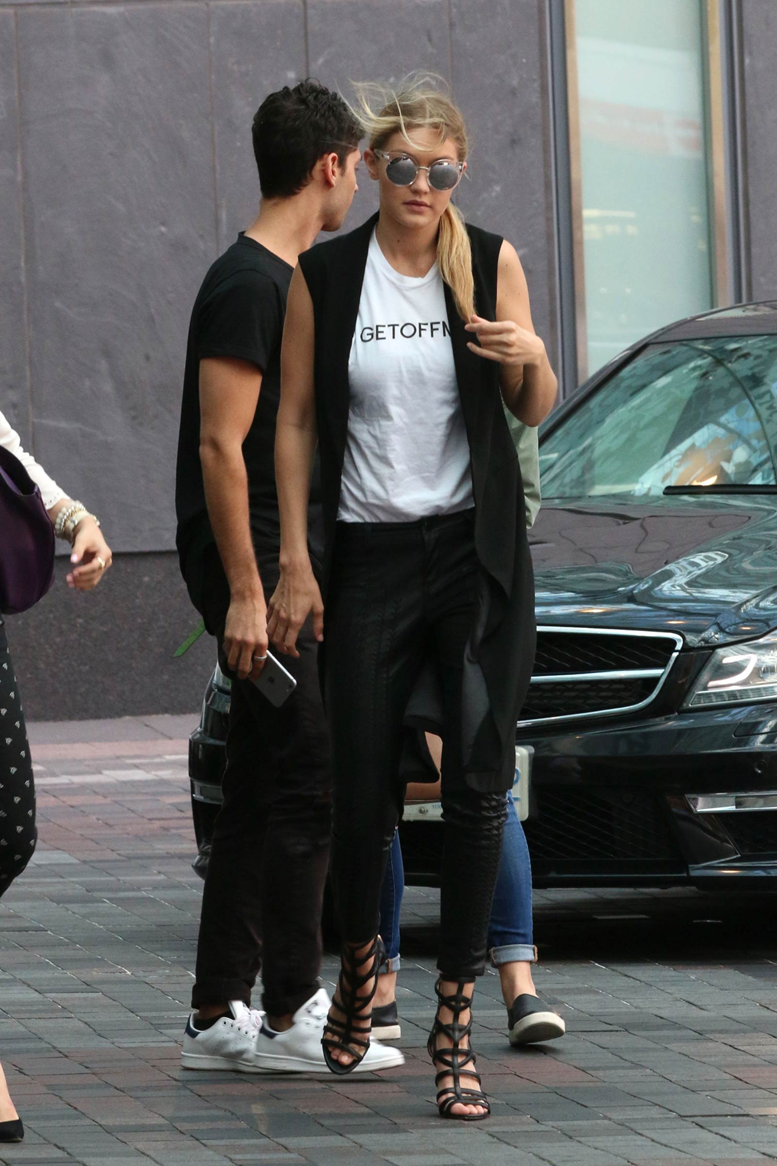 Gigi Hadid at her Hotel in Toronto