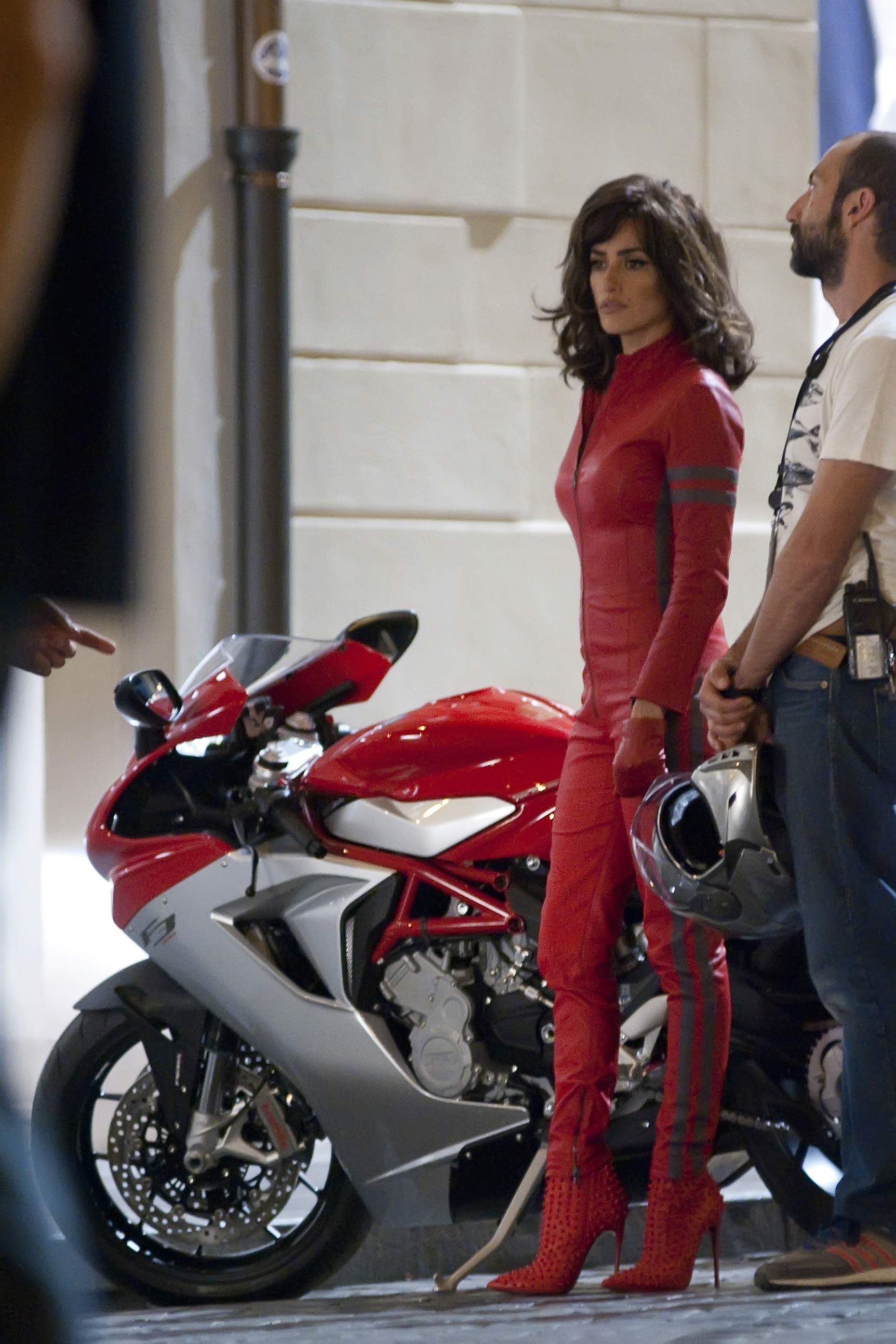 Penelope Cruz Filming scenes for Zoolander 2