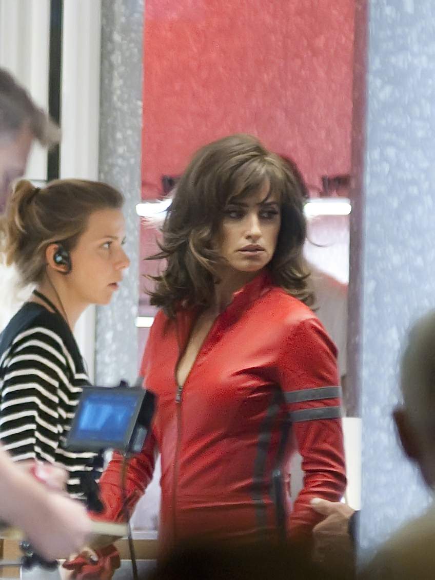 Penelope Cruz Filming scenes for Zoolander 2