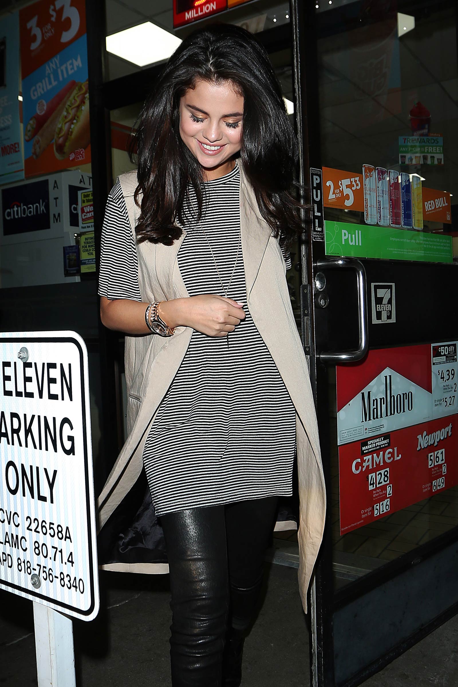 Selena Gomez stops at Seven Eleven in Los Angeles