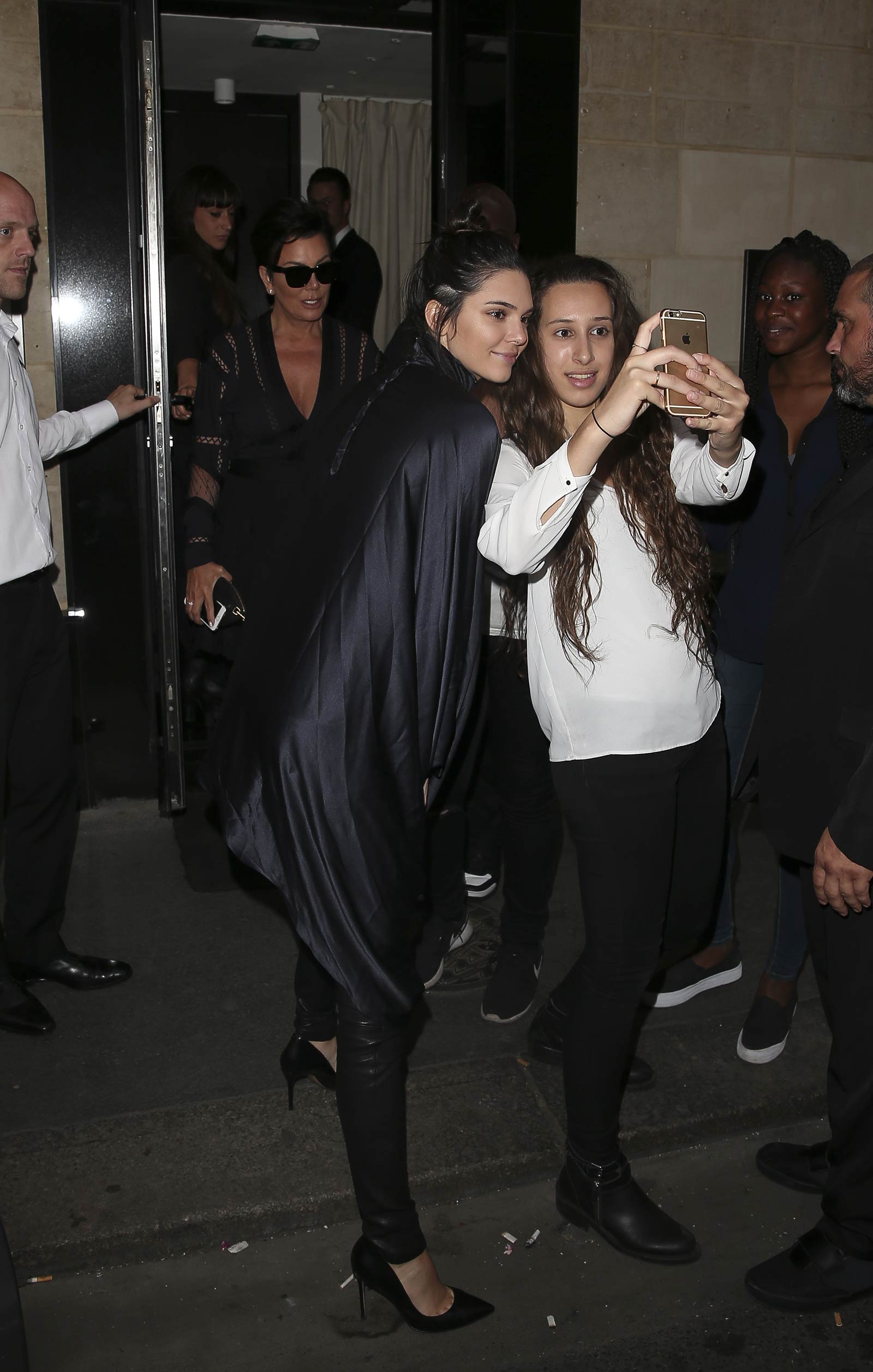 Kendall Jenner leaving Kinu Japanese Restaurant