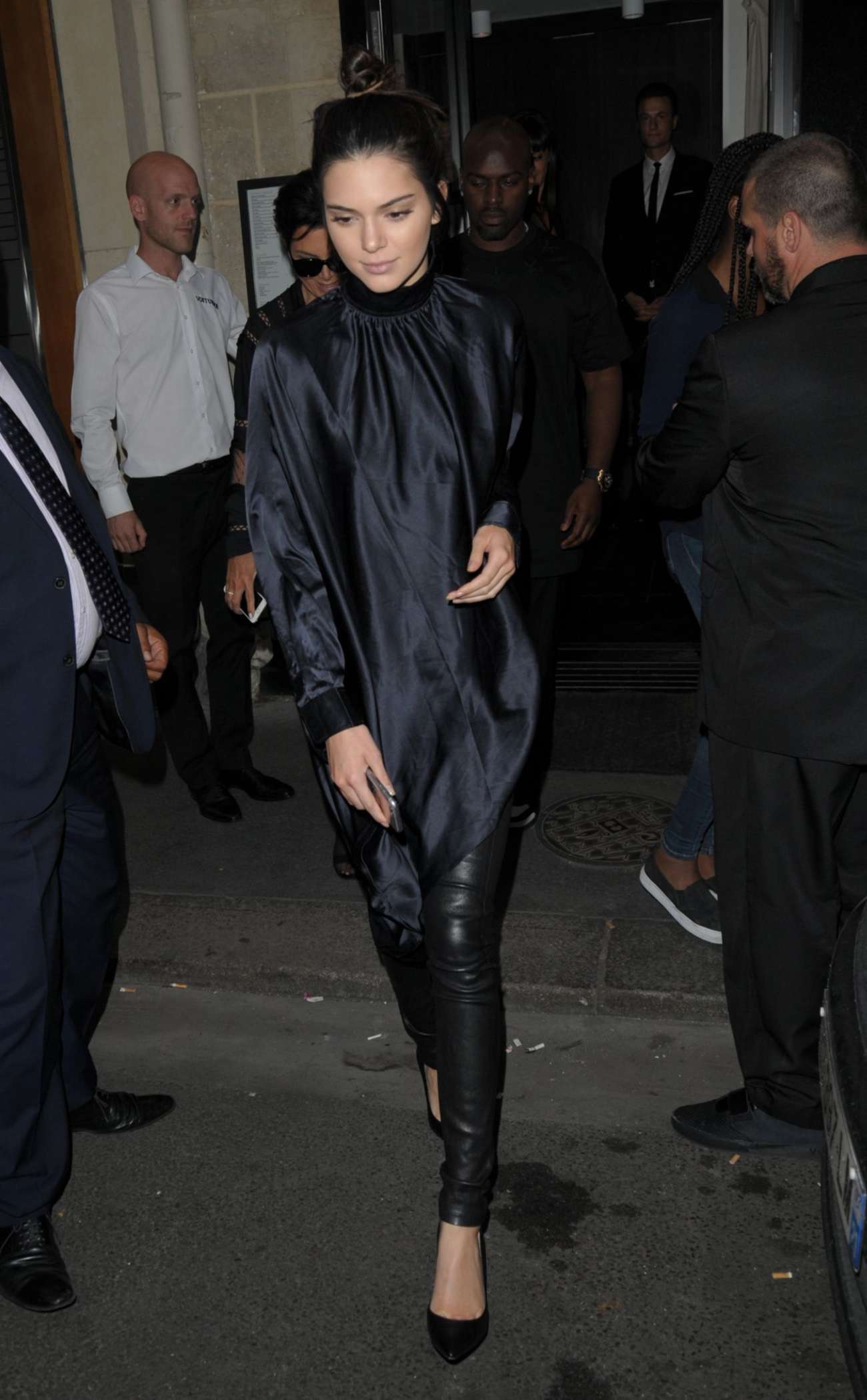 Kendall Jenner leaving Kinu Japanese Restaurant