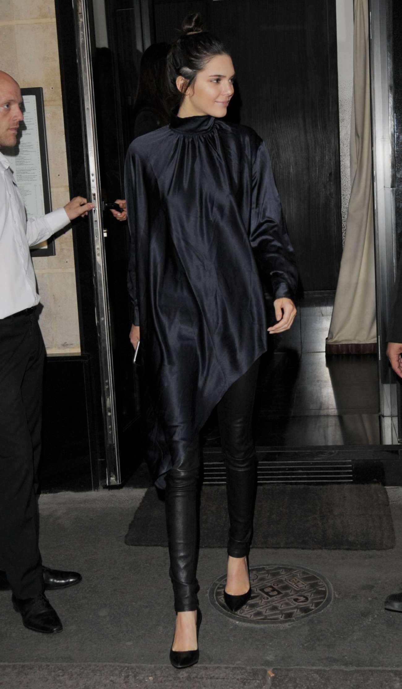 Kendall Jenner leaving Kinu Japanese Restaurant