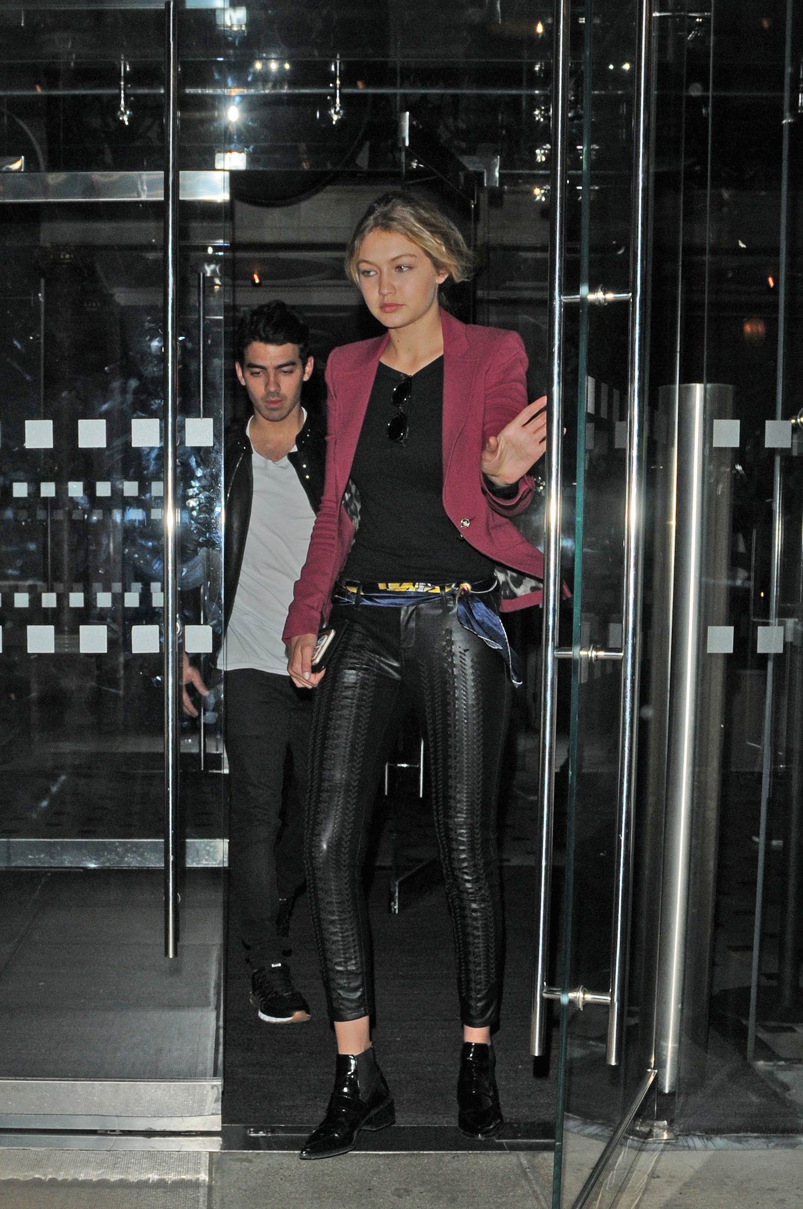 Gigi Hadid seen leaving Libertine nightclub