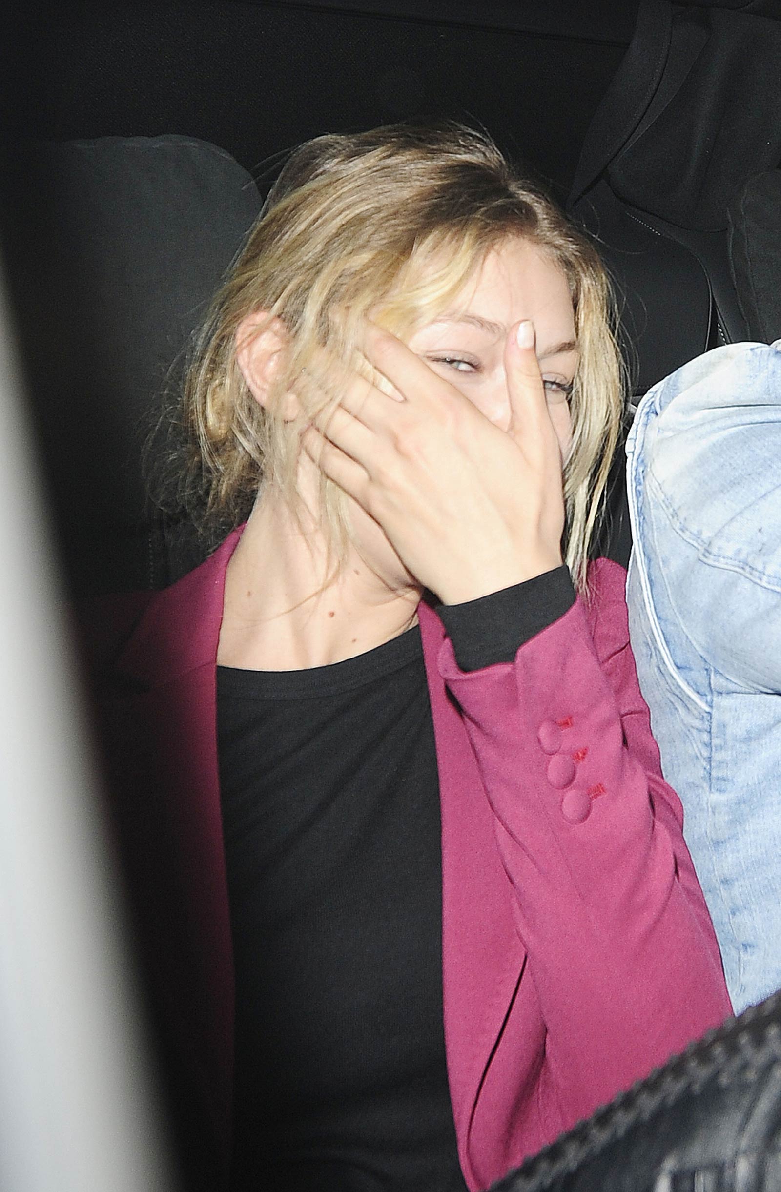 Gigi Hadid seen leaving Libertine nightclub