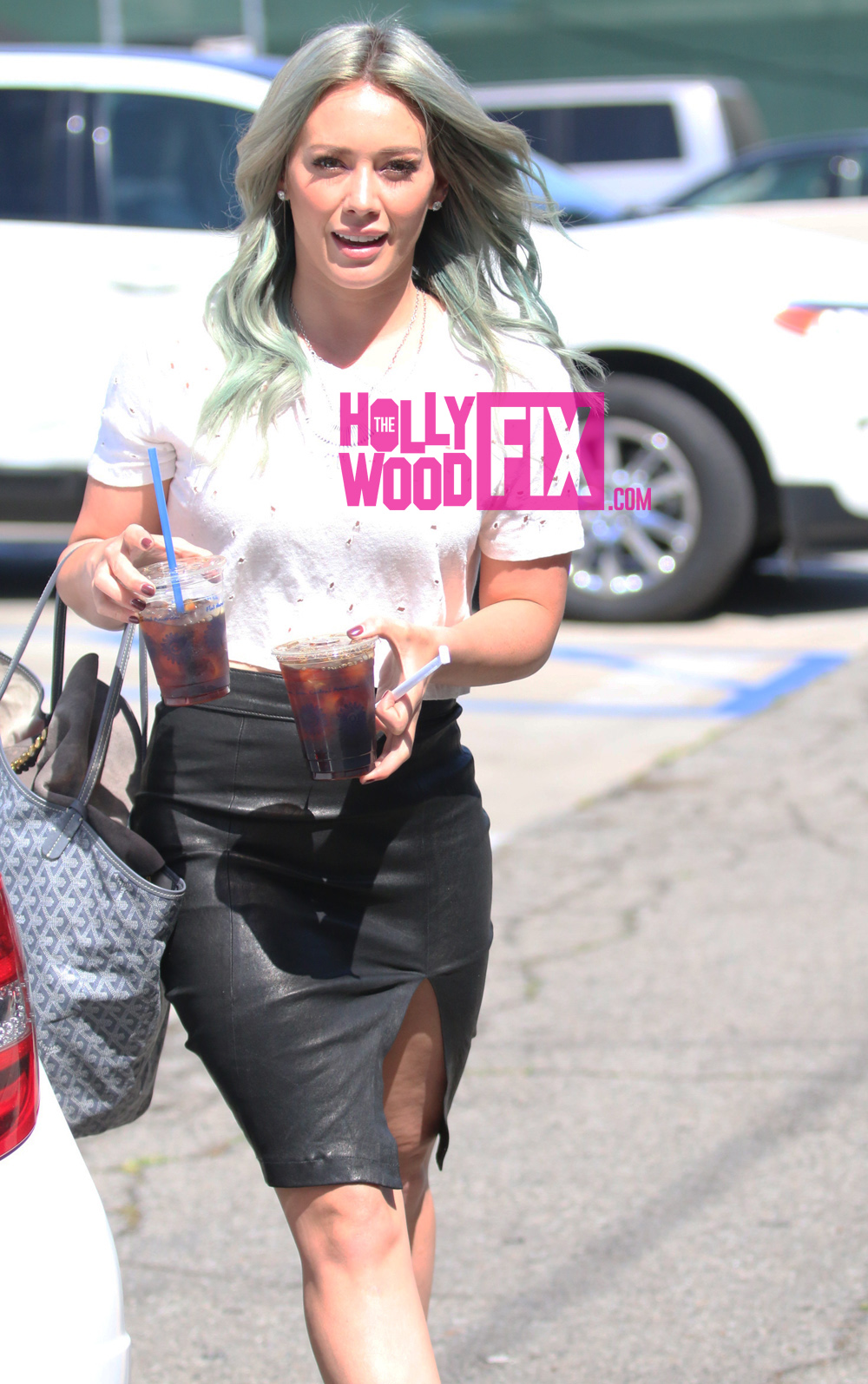 Hilary Duff out in LA