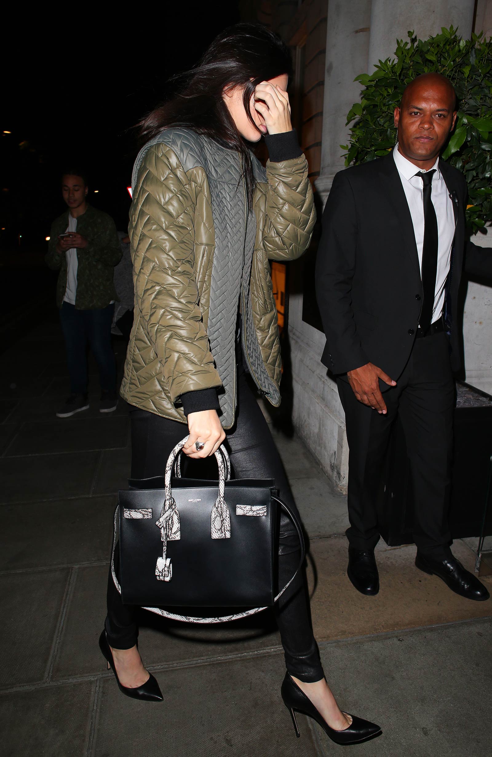 Kendall Jenner arrives back at her hotel