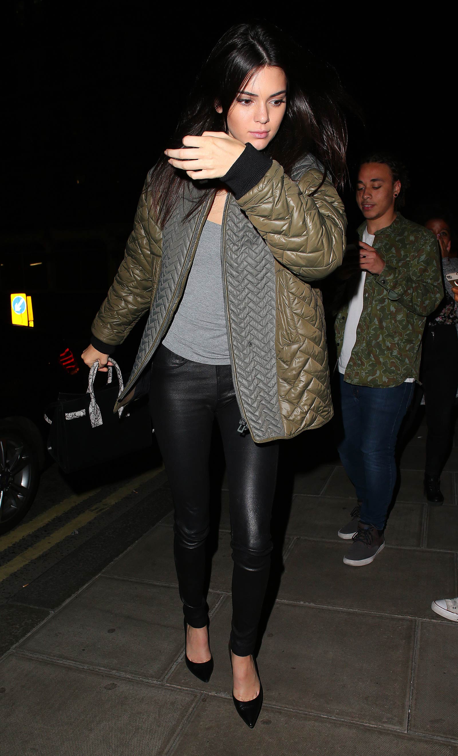 Kendall Jenner arrives back at her hotel