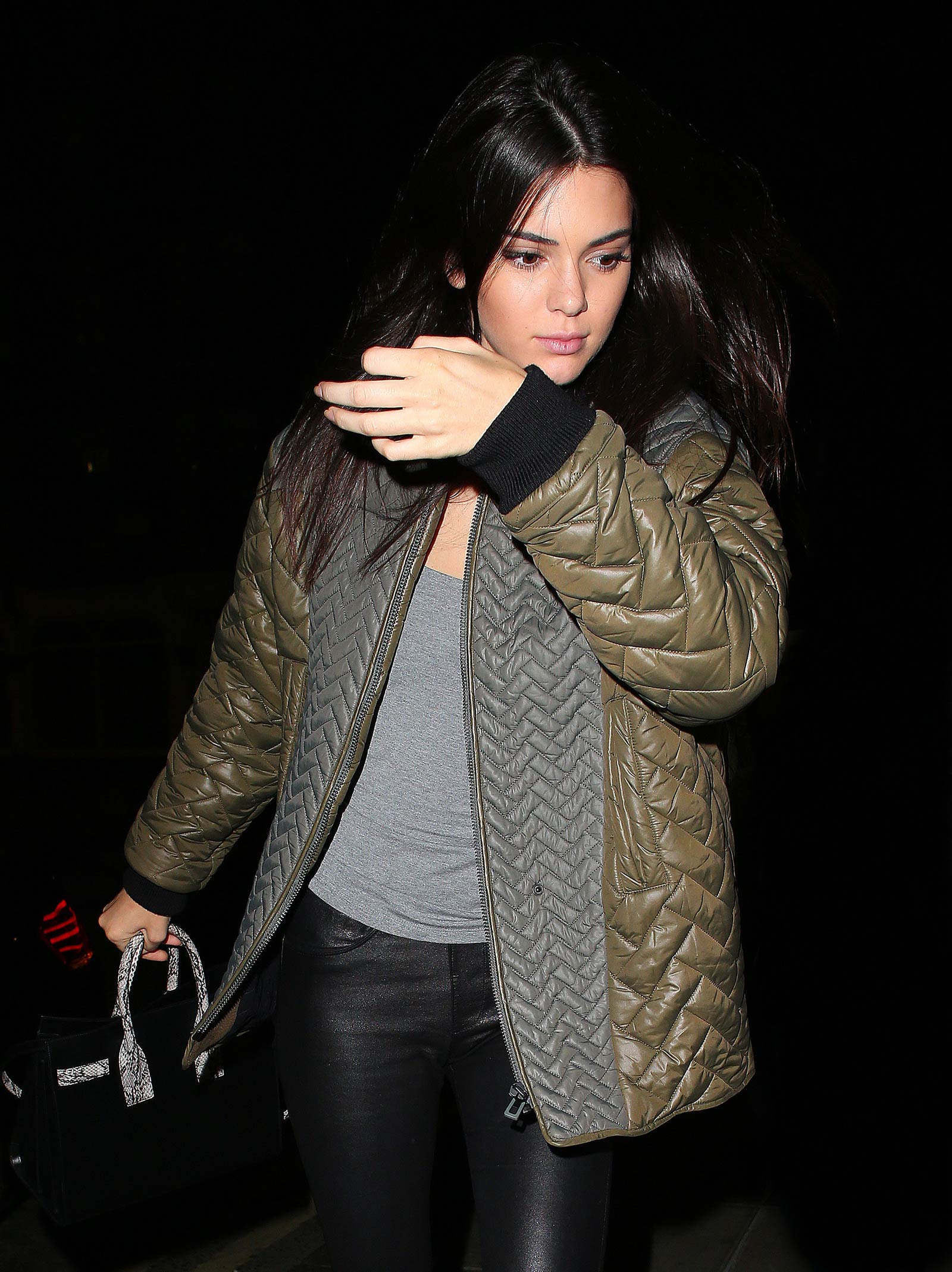 Kendall Jenner arrives back at her hotel