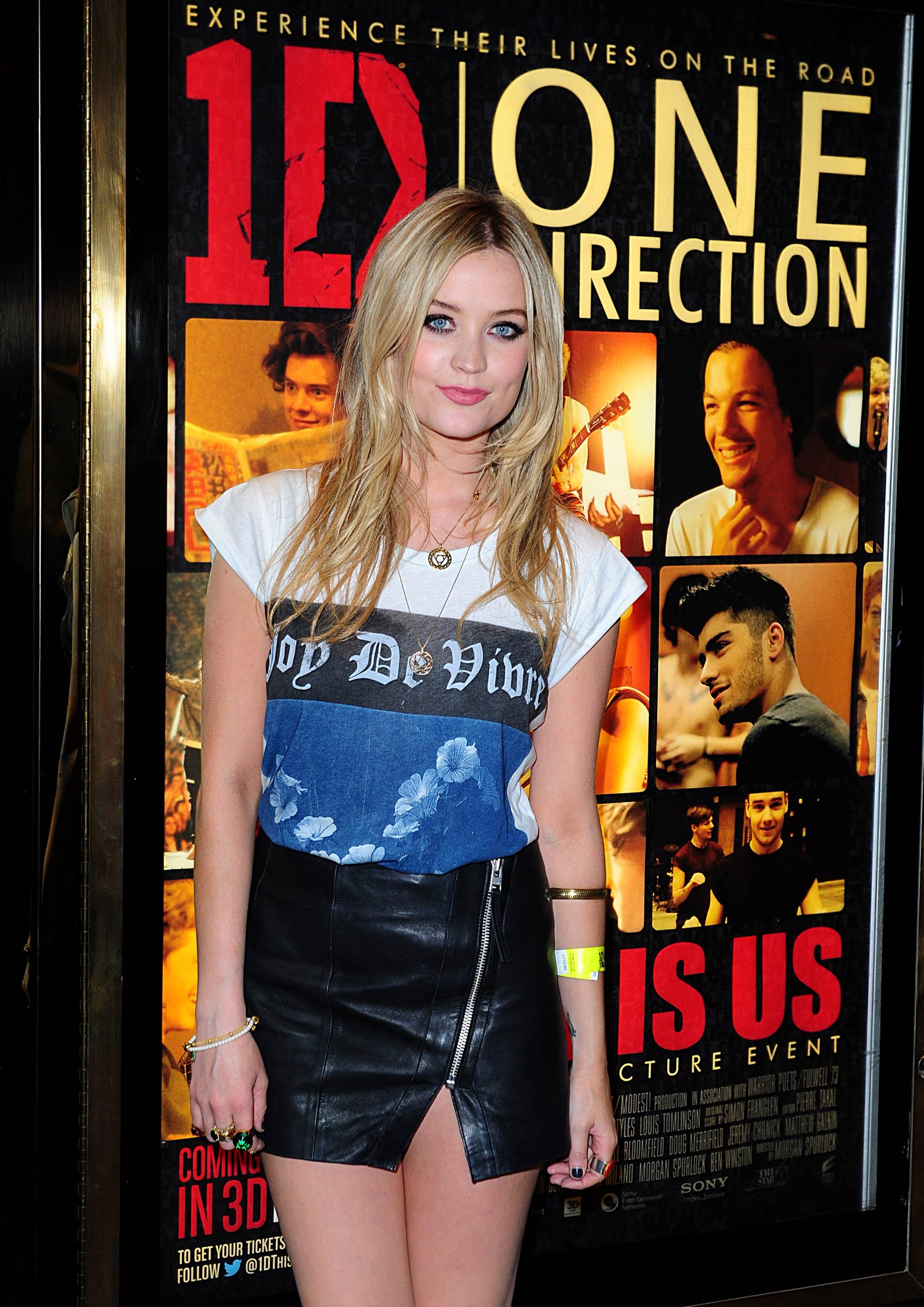 Laura Whitmore attends the World Premiere of One Direction