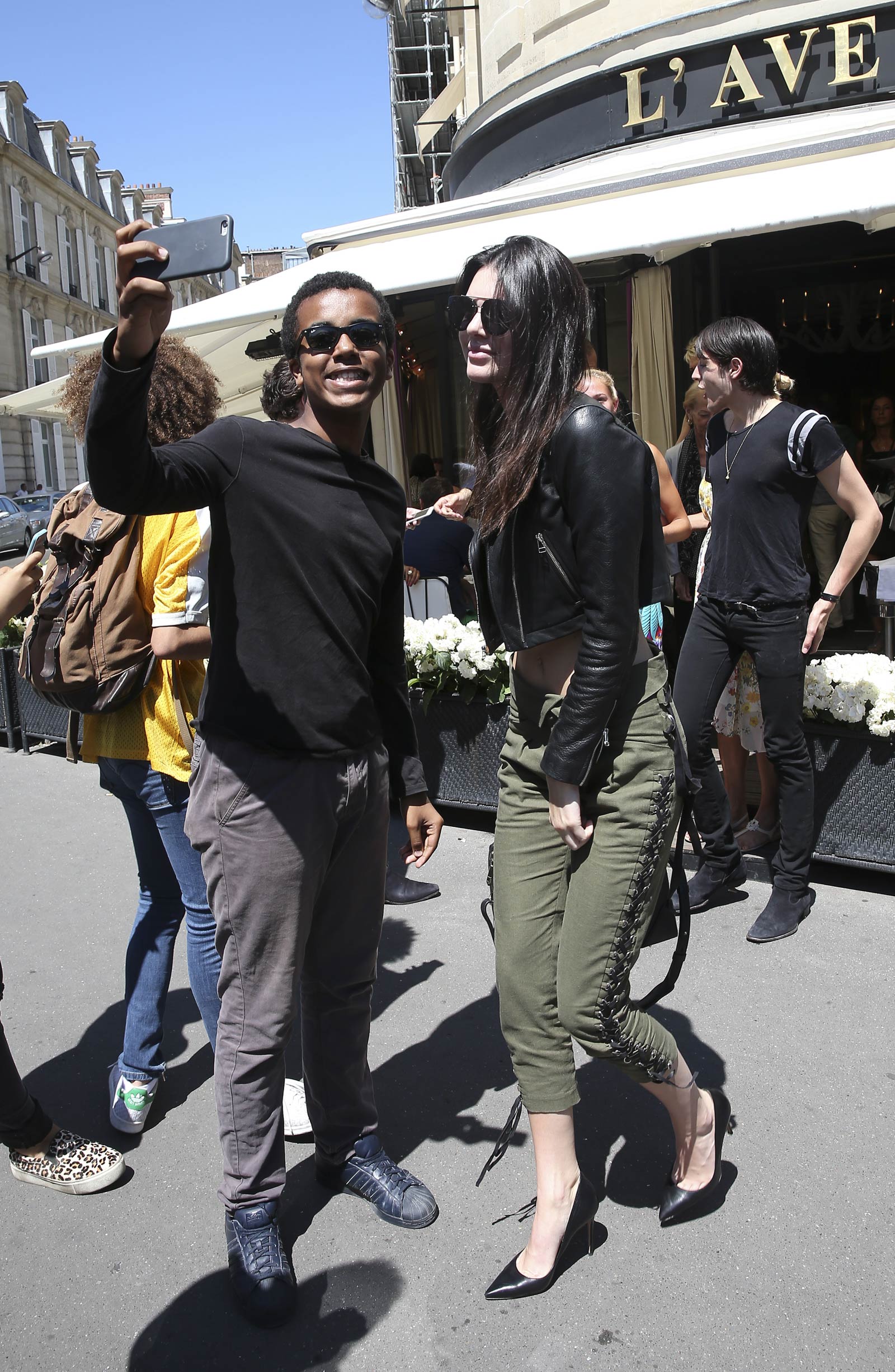 Kendall Jenner out in Paris