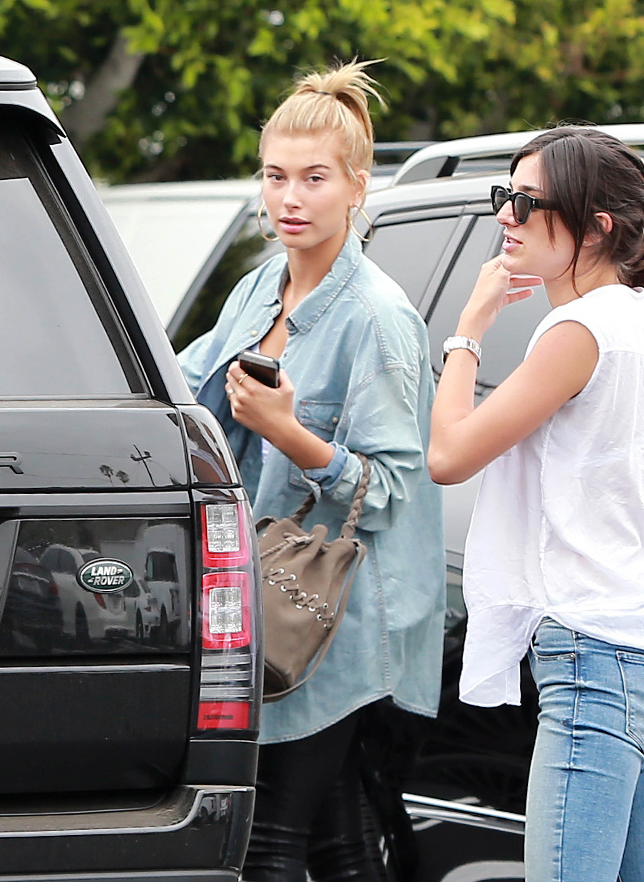 Hailey Baldwin at Fred Segal in West Hollywood