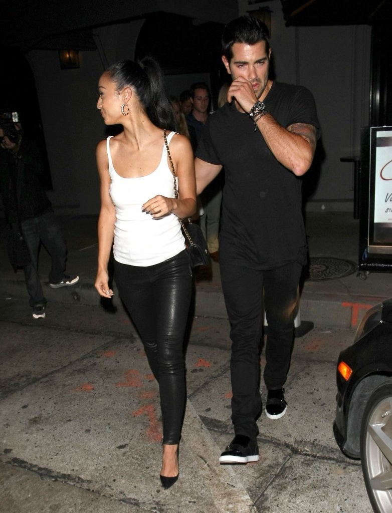 Cara Santana enjoys dinner at Craigs Restaurant