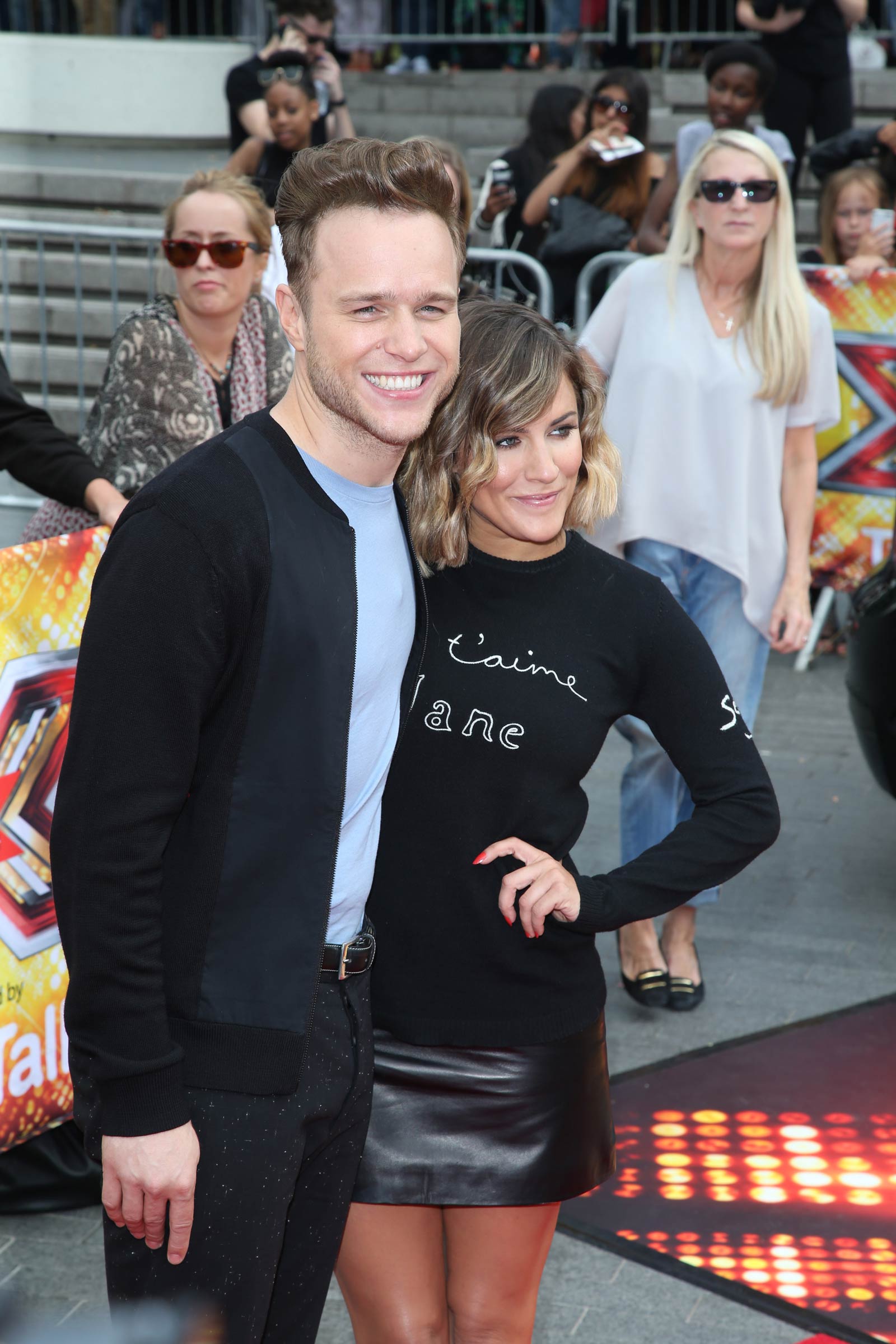 Caroline Flack attends X Factor auditions at Wembley