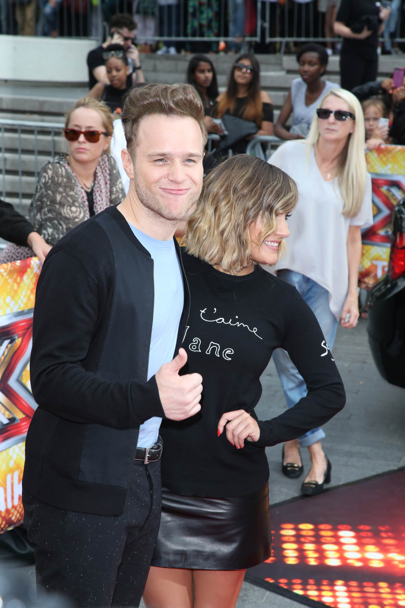 Caroline Flack attends X Factor auditions at Wembley