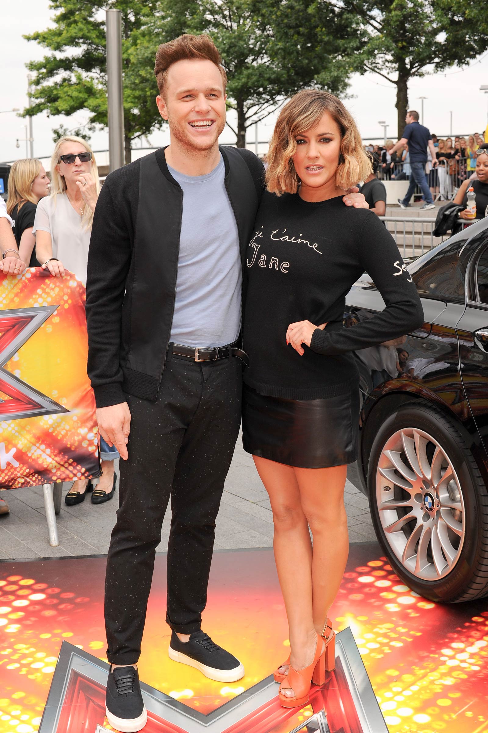 Caroline Flack attends X Factor auditions at Wembley