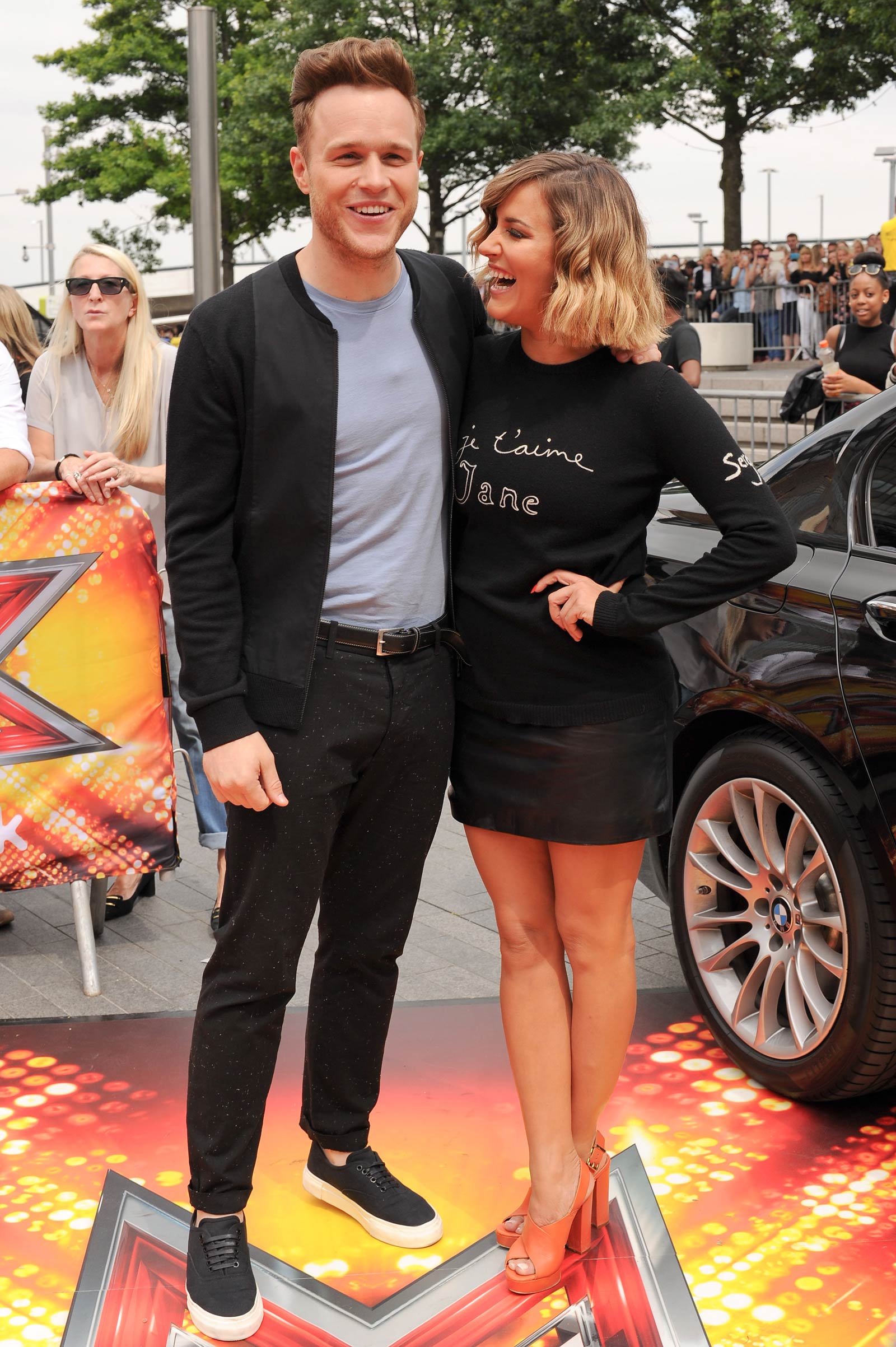 Caroline Flack attends X Factor auditions at Wembley