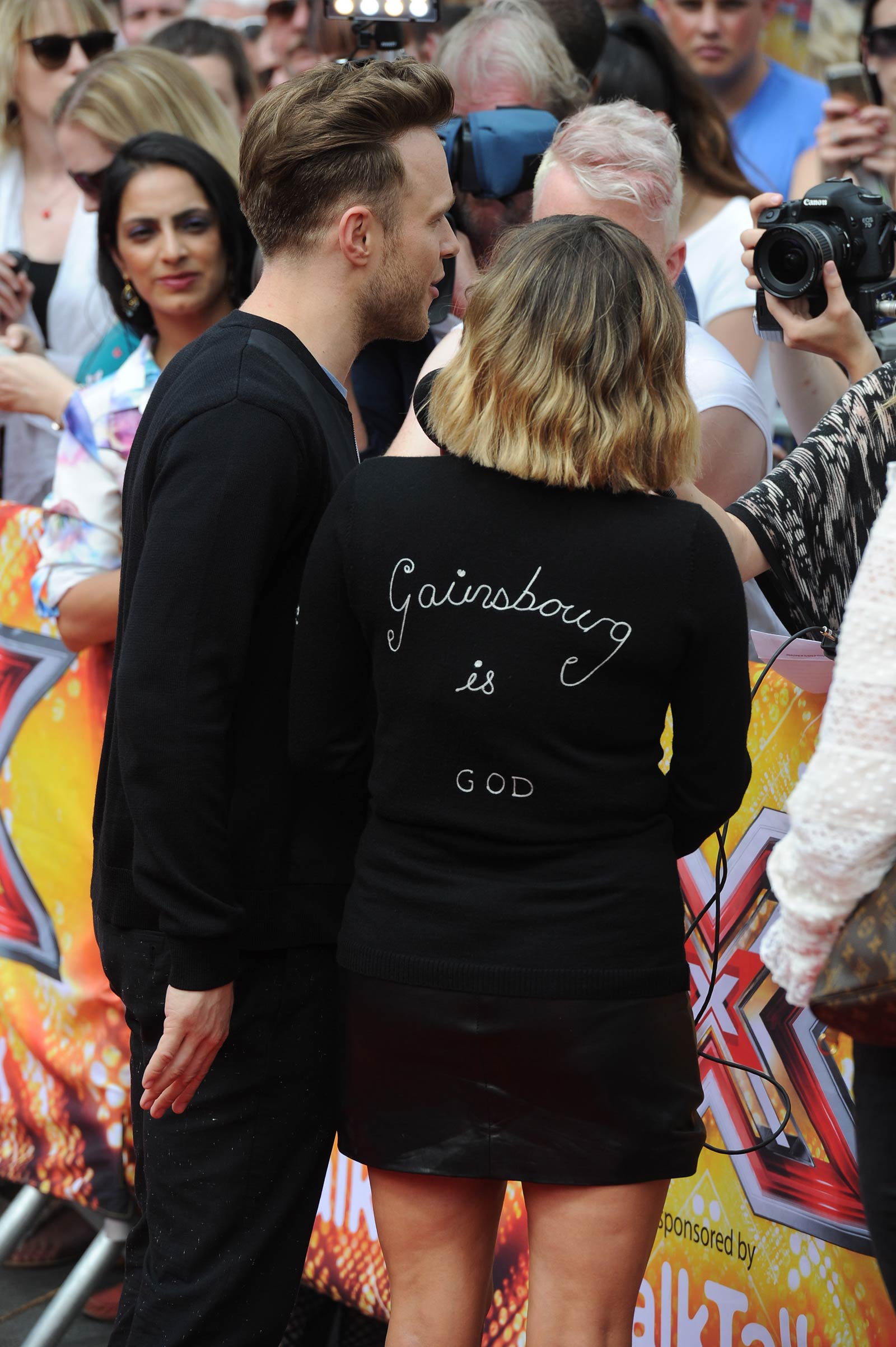 Caroline Flack attends X Factor auditions at Wembley