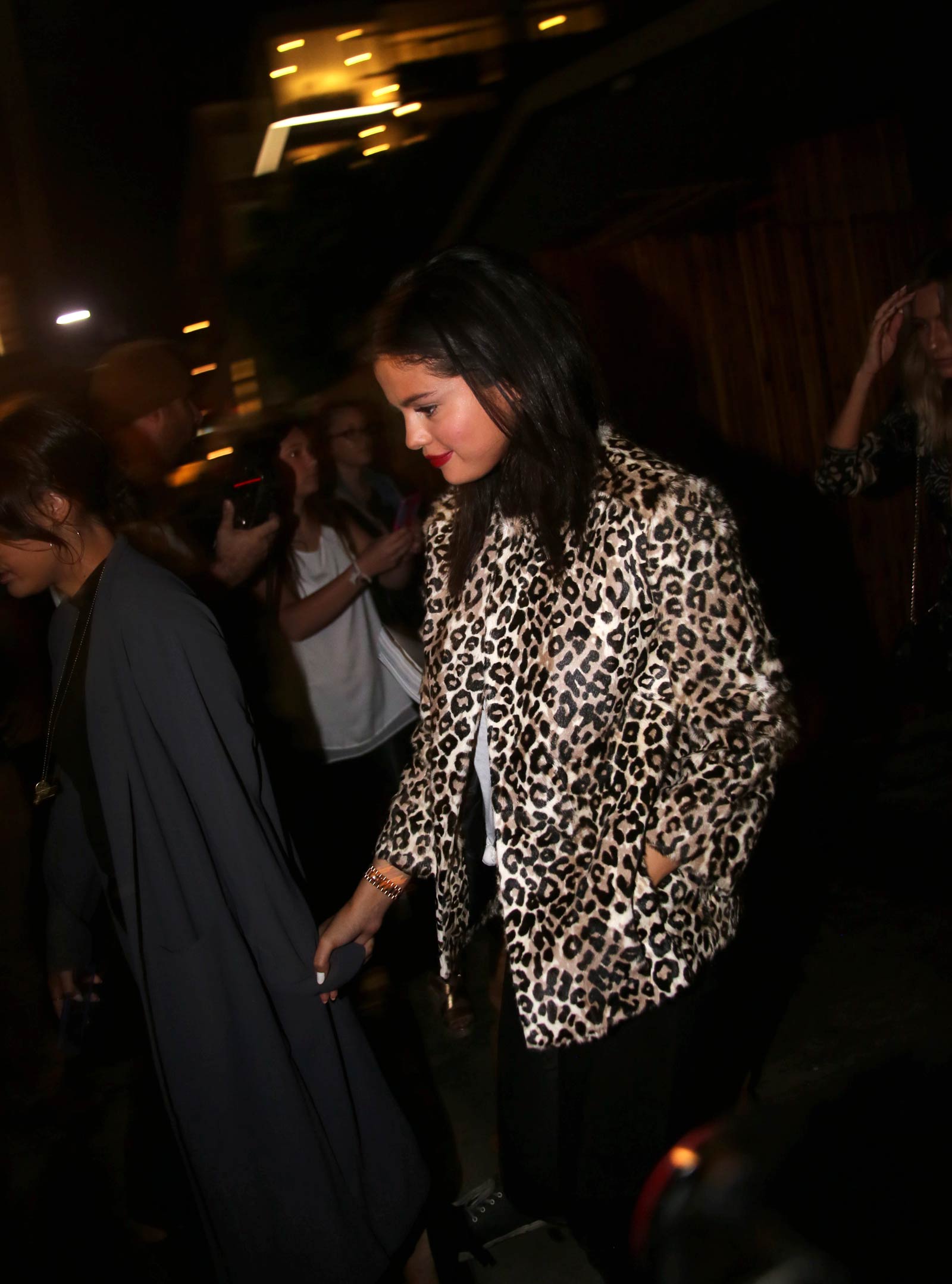 Selena Gomez & Francia Raisa leaving The Nice Guy Restaurant