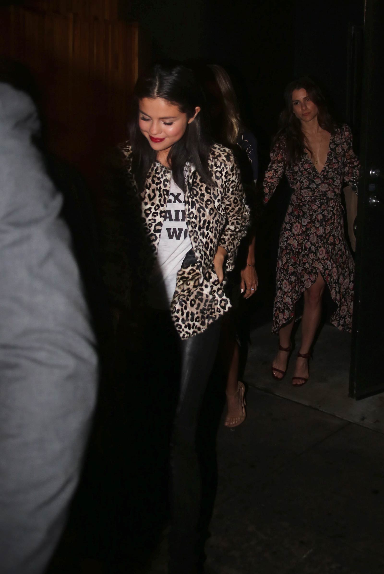Selena Gomez & Francia Raisa leaving The Nice Guy Restaurant