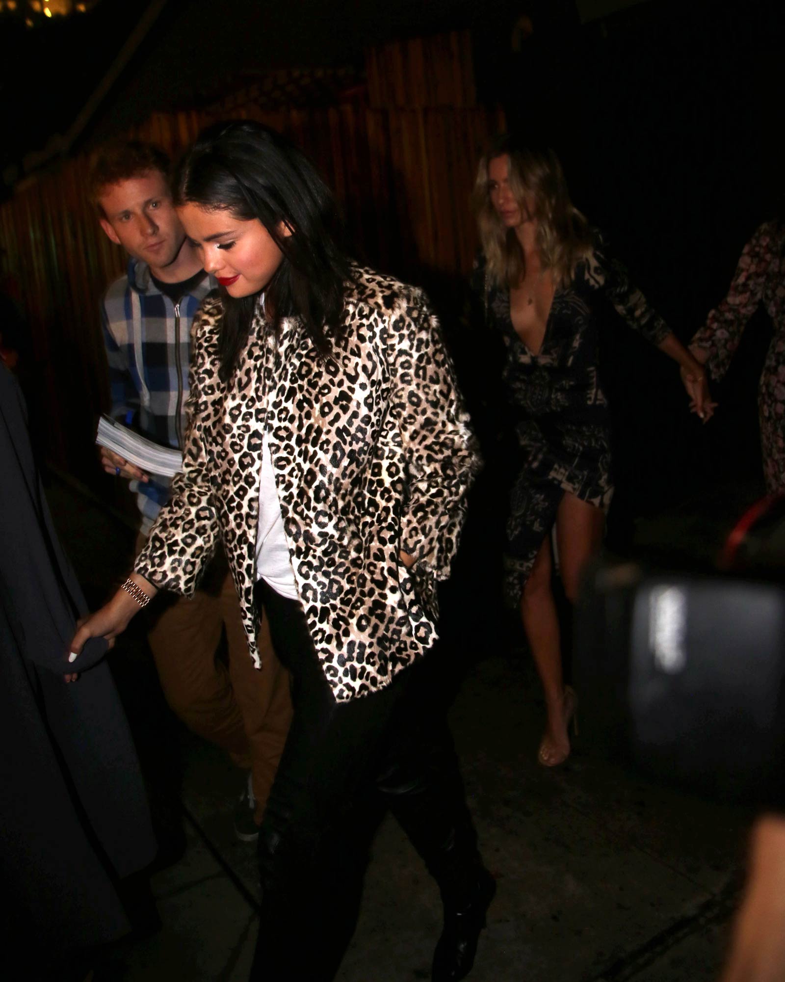 Selena Gomez & Francia Raisa leaving The Nice Guy Restaurant