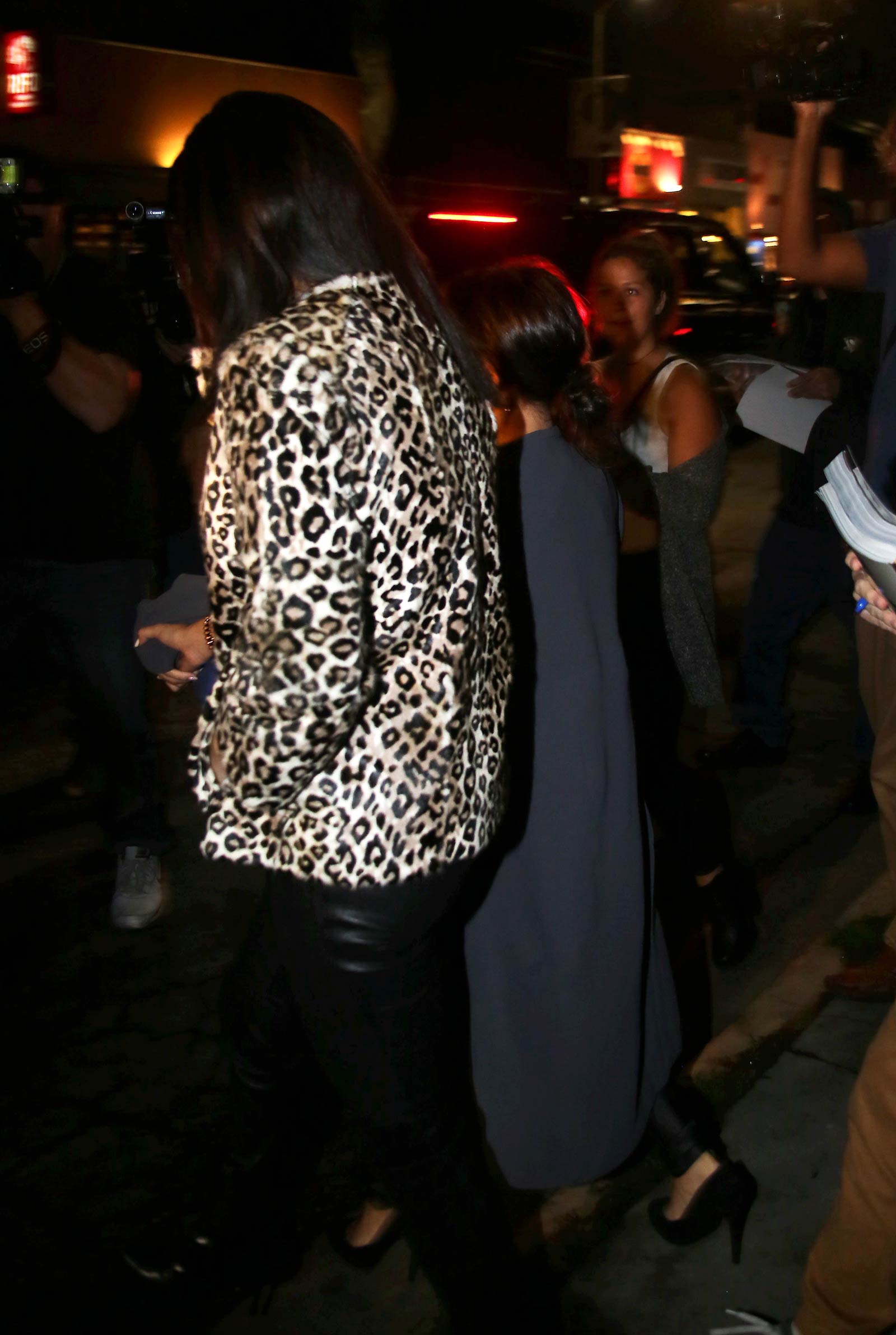 Selena Gomez & Francia Raisa leaving The Nice Guy Restaurant