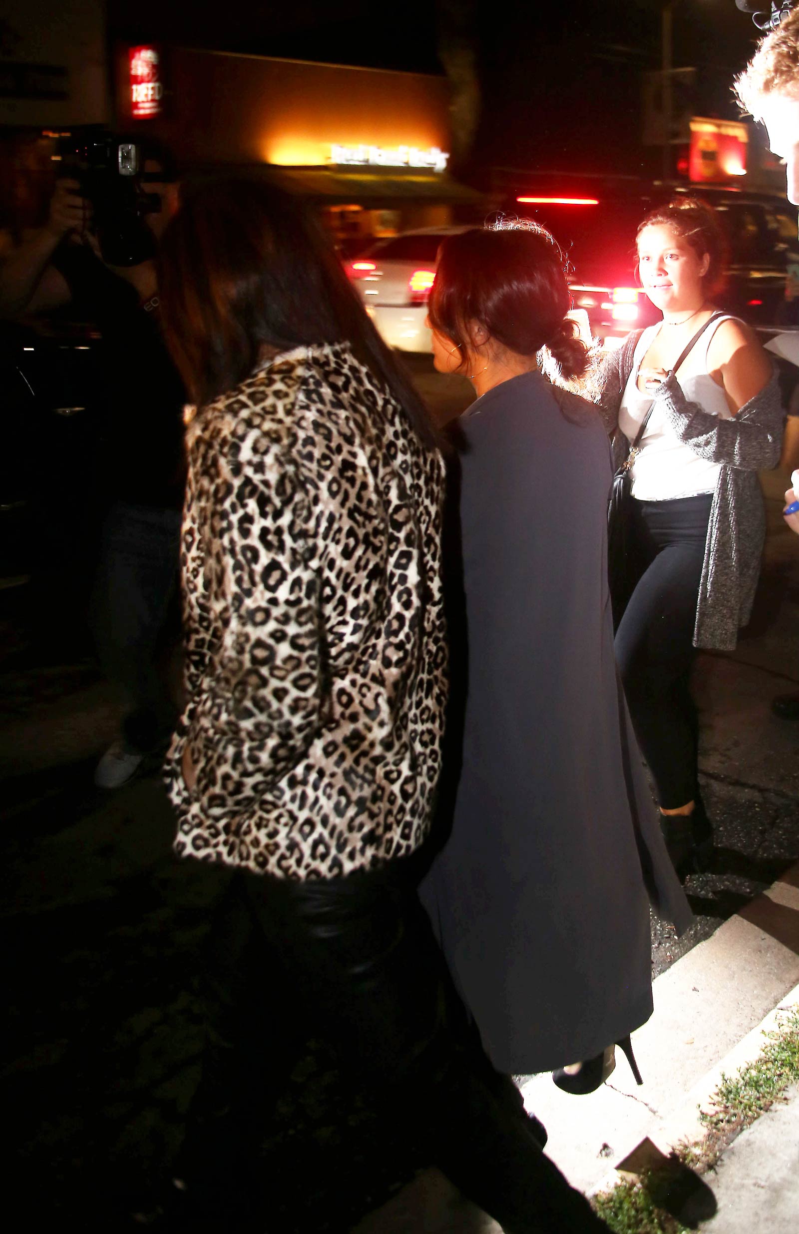 Selena Gomez & Francia Raisa leaving The Nice Guy Restaurant