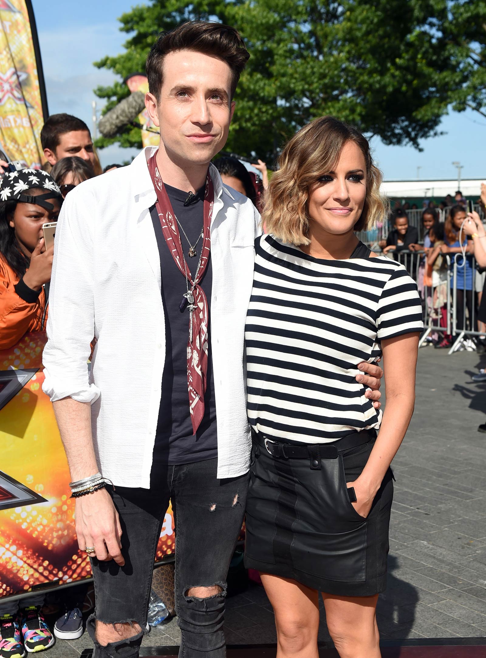 Caroline Flack attends X Factor auditions