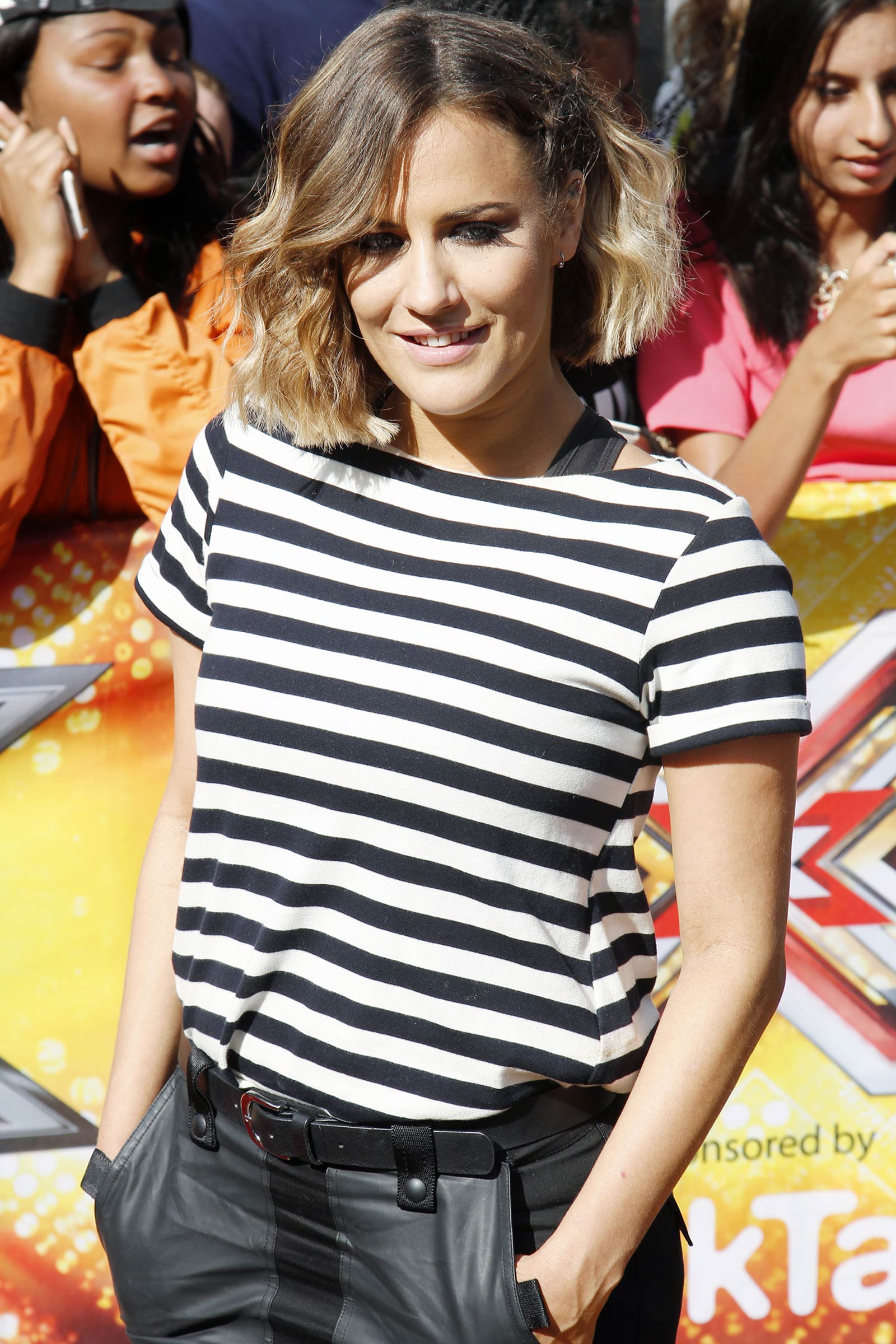 Caroline Flack attends X Factor auditions