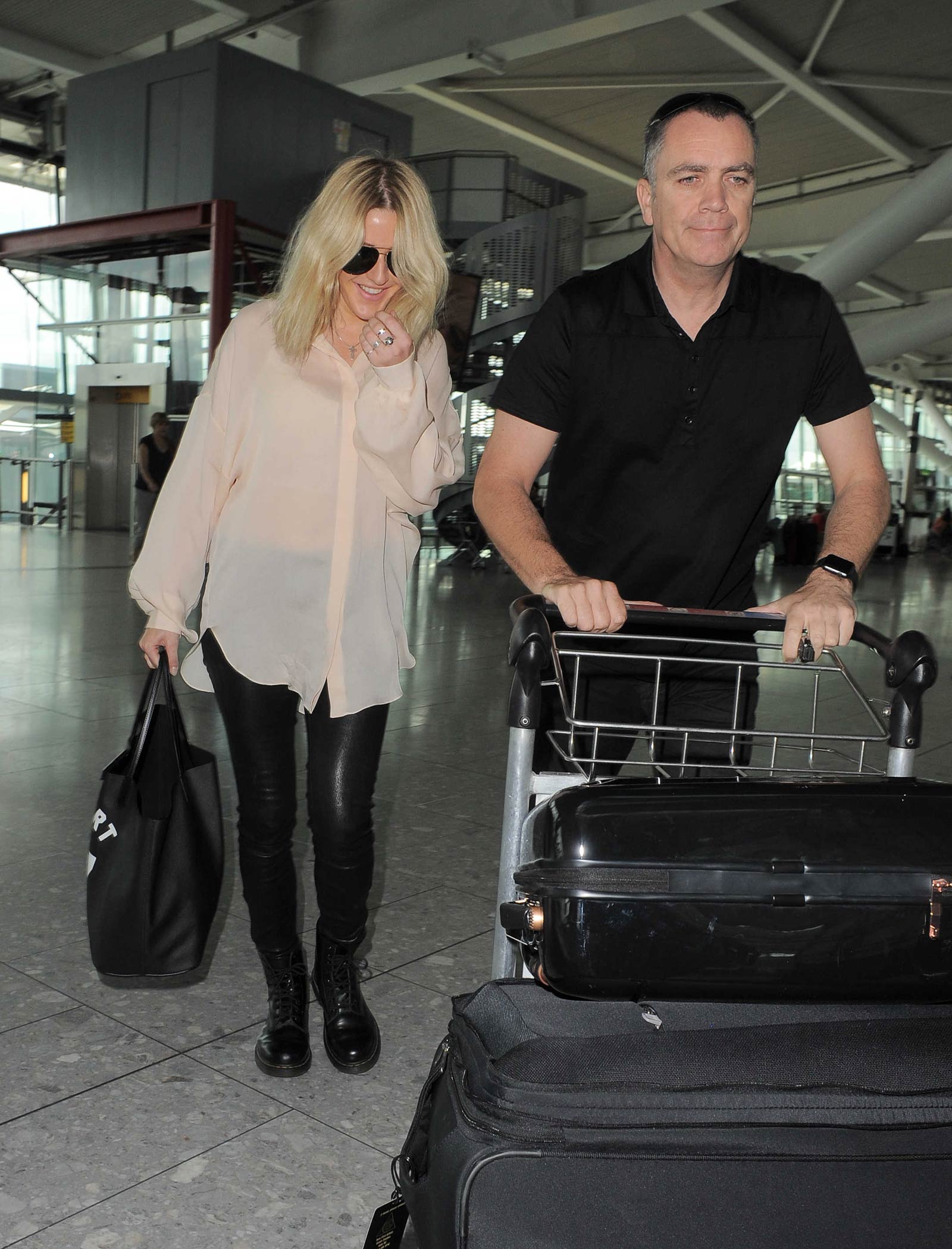 Ellie Goulding arrives at Heathrow Airport