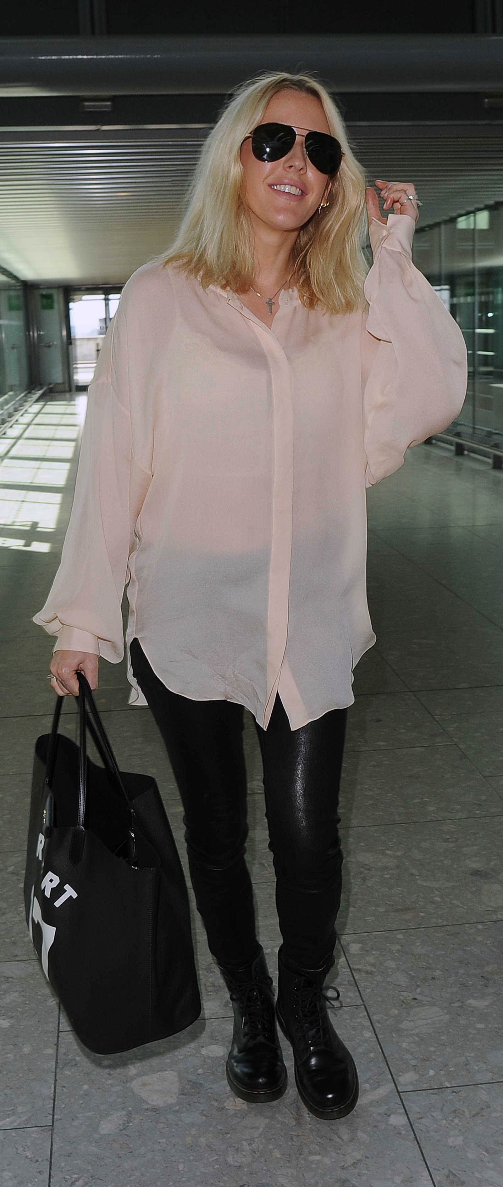 Ellie Goulding arrives at Heathrow Airport