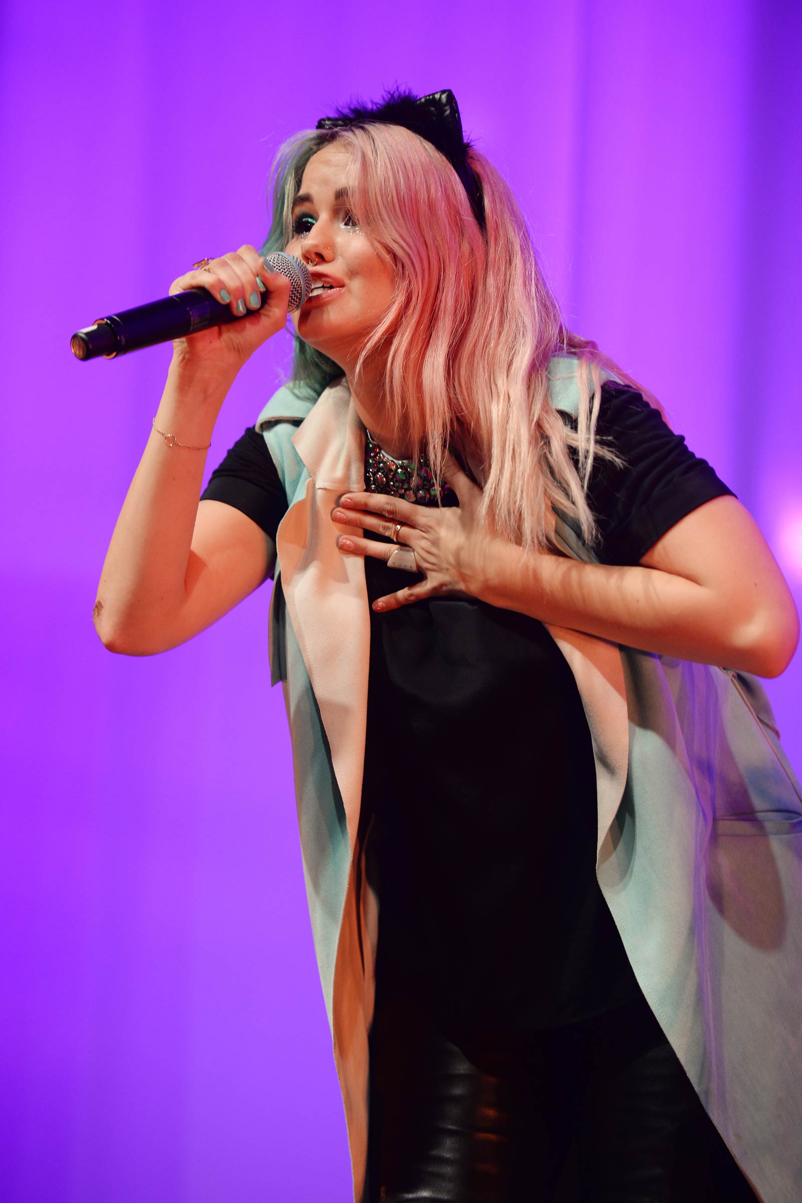 Debby Ryan performance candids in Miami