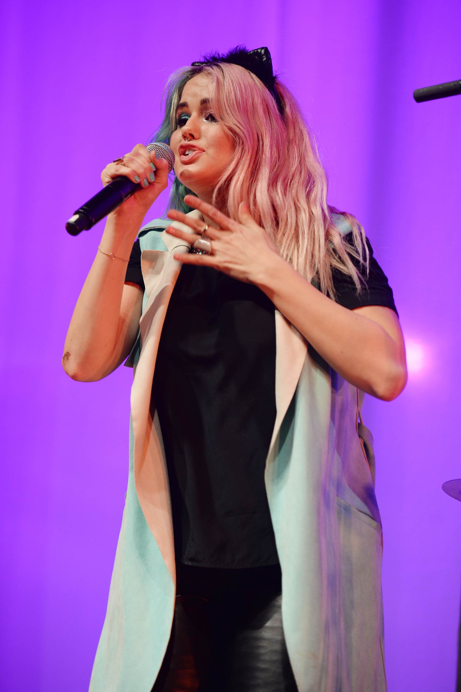 Debby Ryan performance candids in Miami