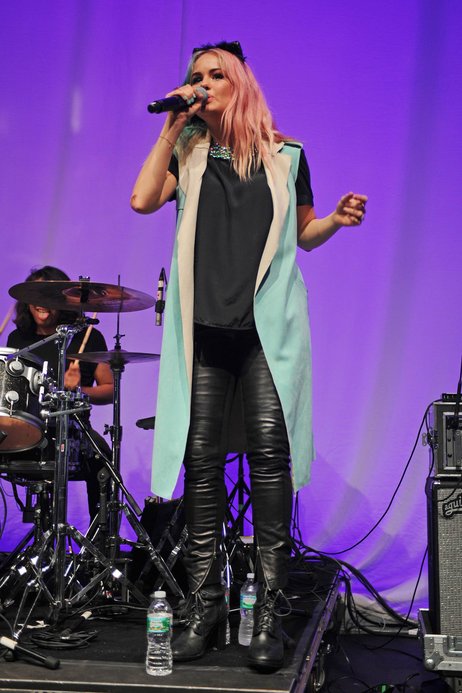 Debby Ryan performance candids in Miami