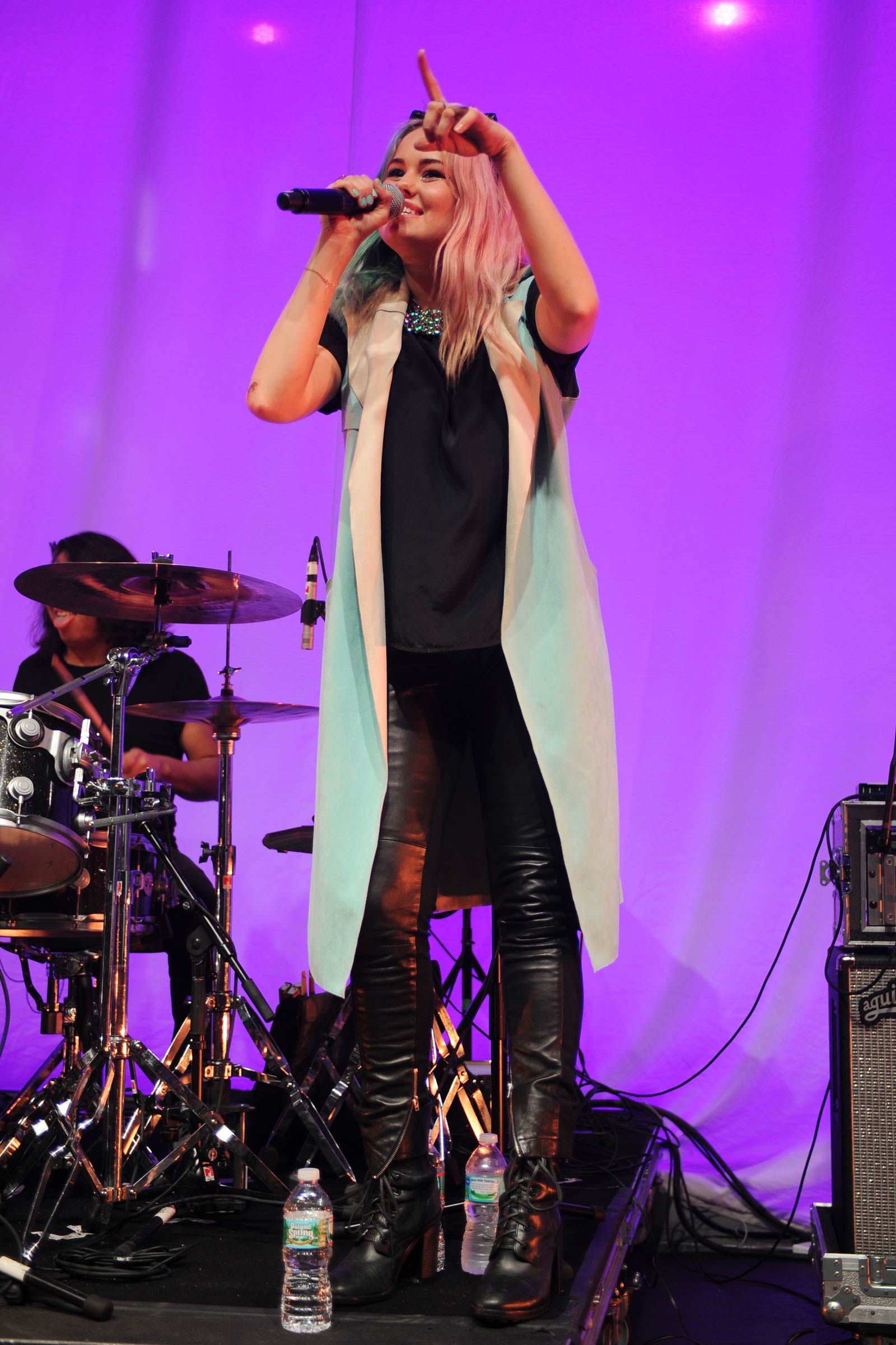 Debby Ryan performance candids in Miami