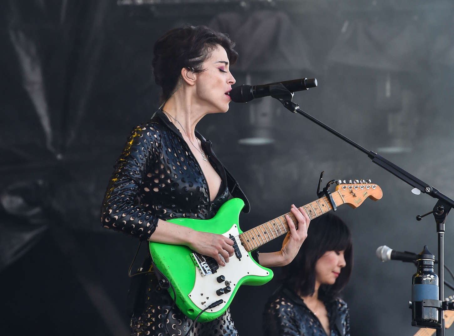 Annie Clark performing at the Osheaga Music and Arts Festival