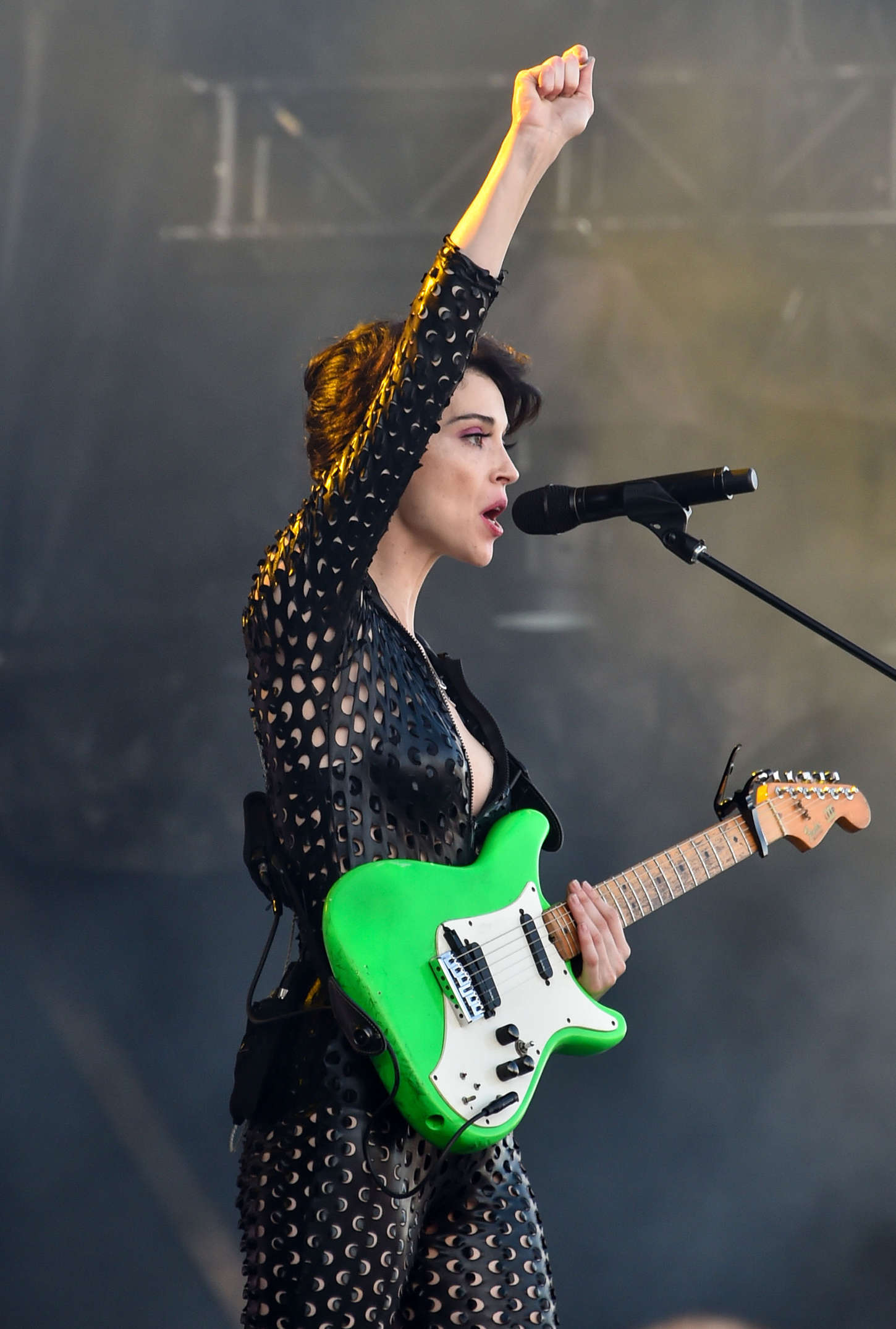 Annie Clark performing at the Osheaga Music and Arts Festival