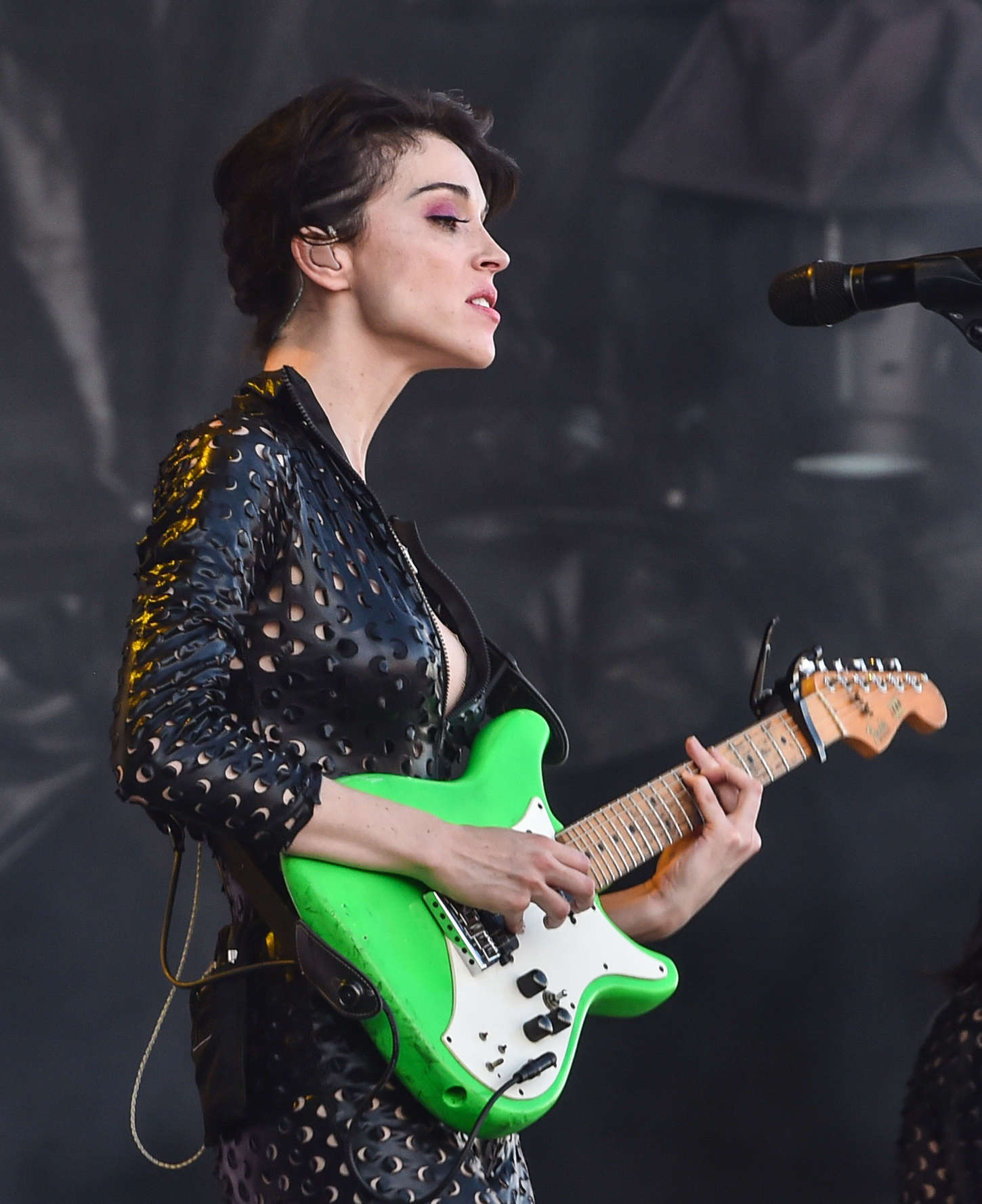 Annie Clark performing at the Osheaga Music and Arts Festival