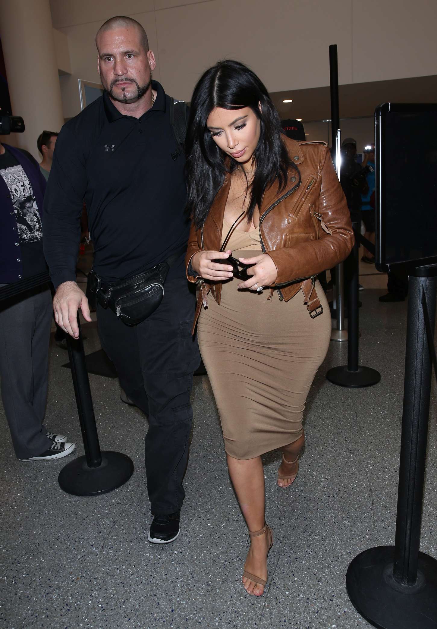 Kim Kardashian at LAX airport in LA