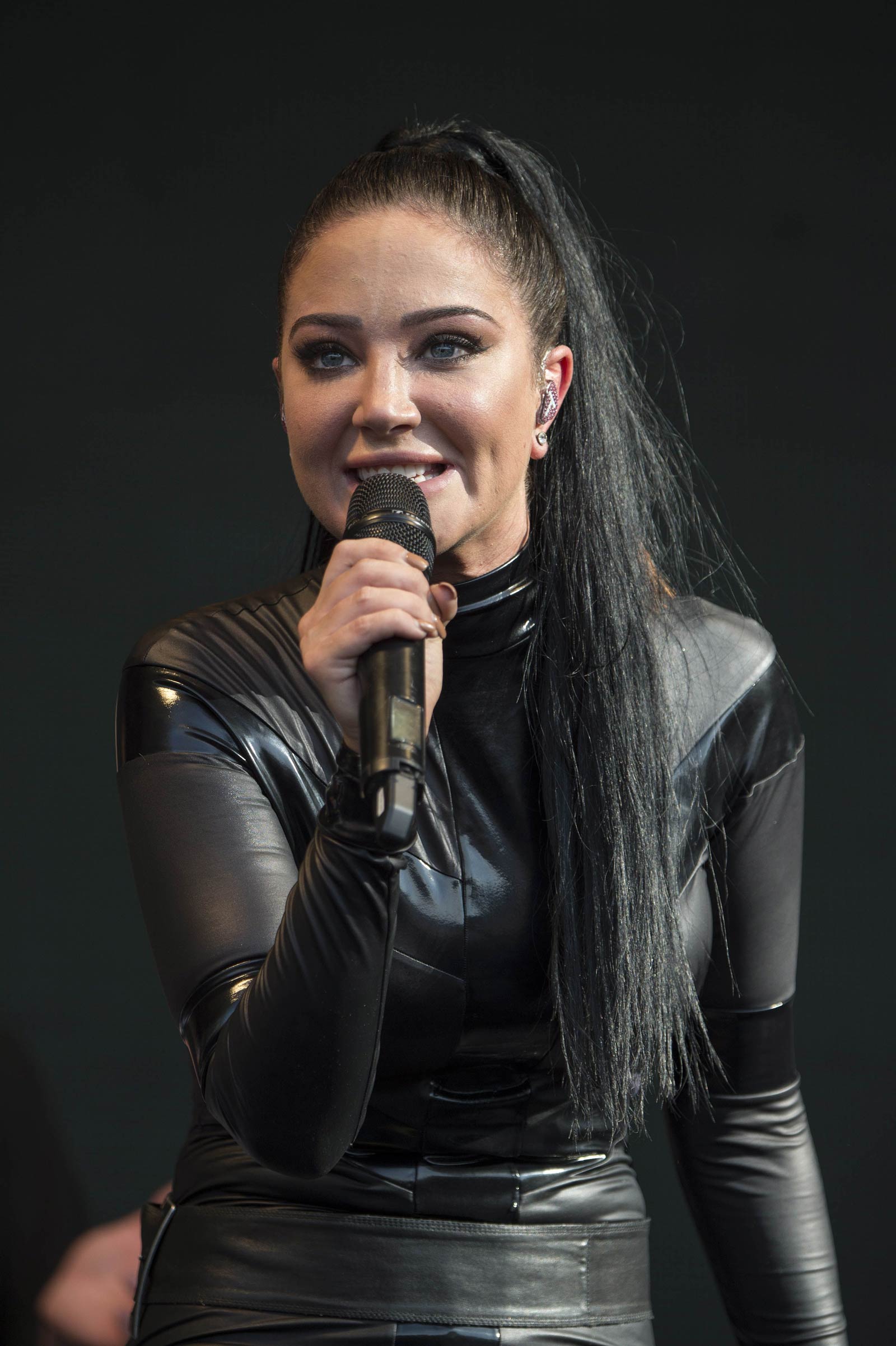 Tulisa Contostavlos performs on stage during Brighton Pride