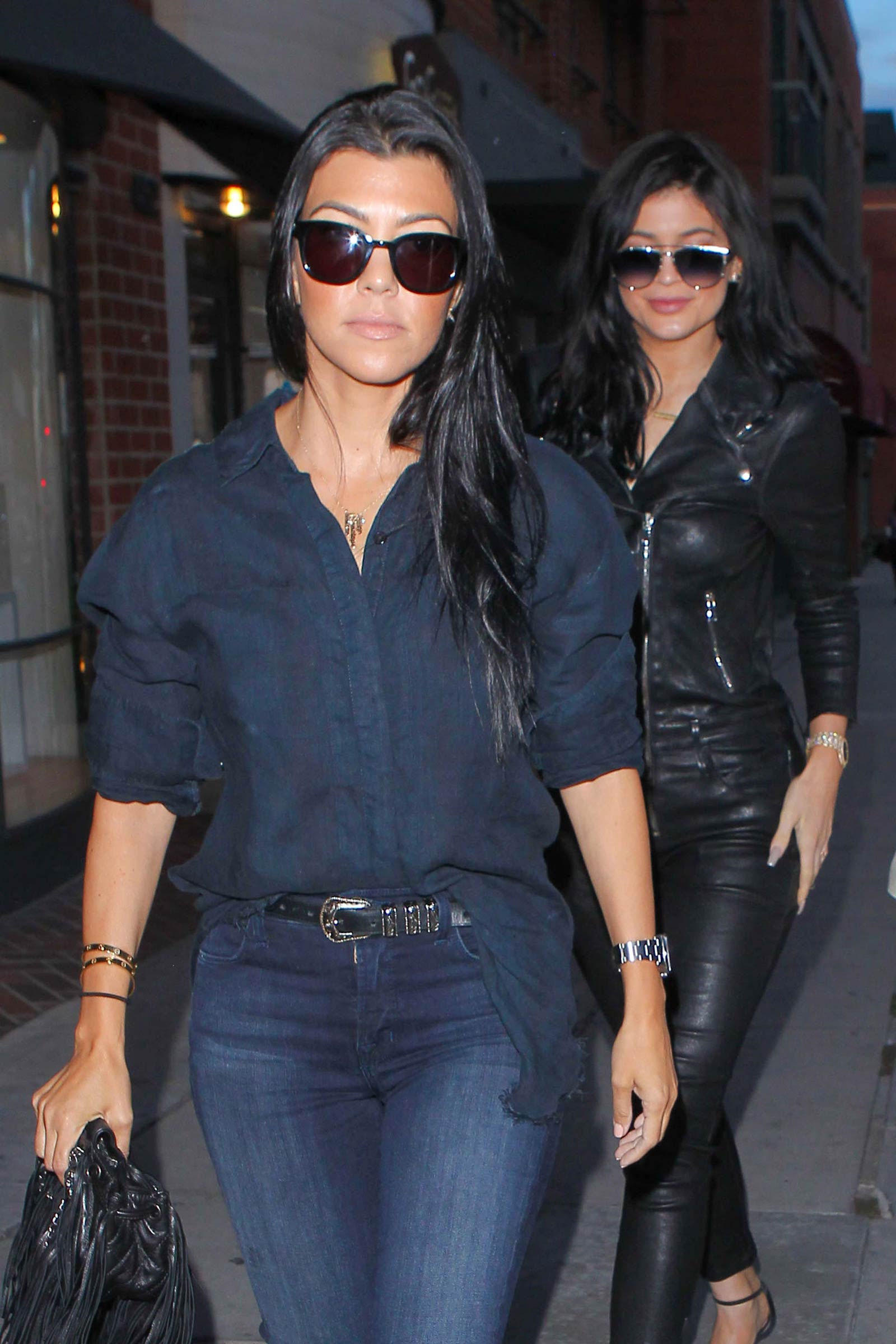 Kylie Jenner and Kourtney Kardashian out in Beverly Hills