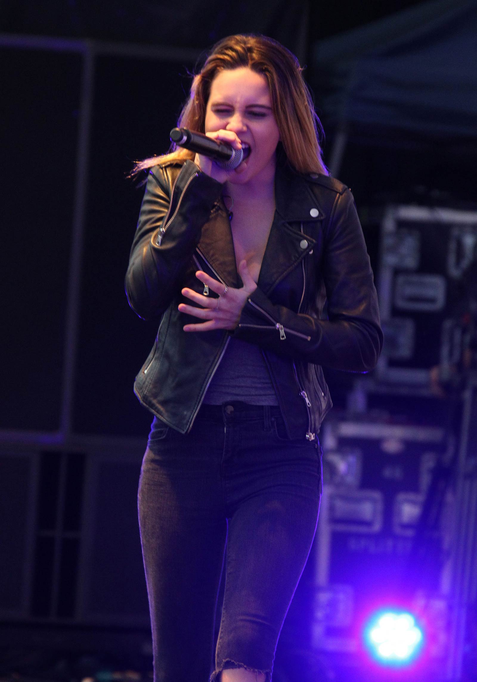 Beatrice Miller performs on Stage at Orange County Fair