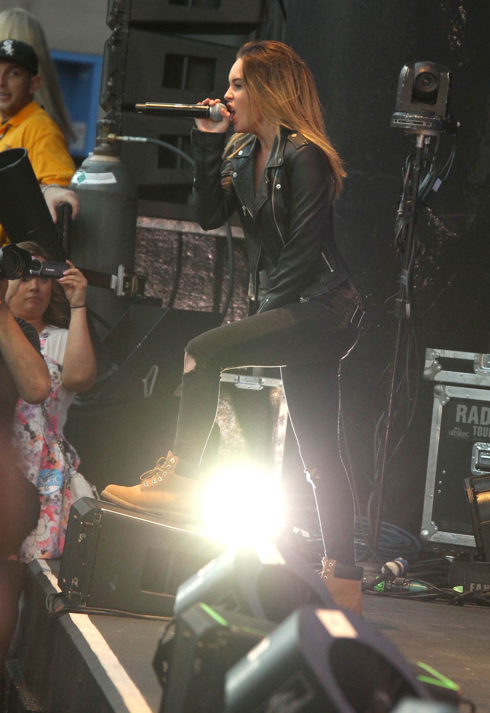 Beatrice Miller performs on Stage at Orange County Fair