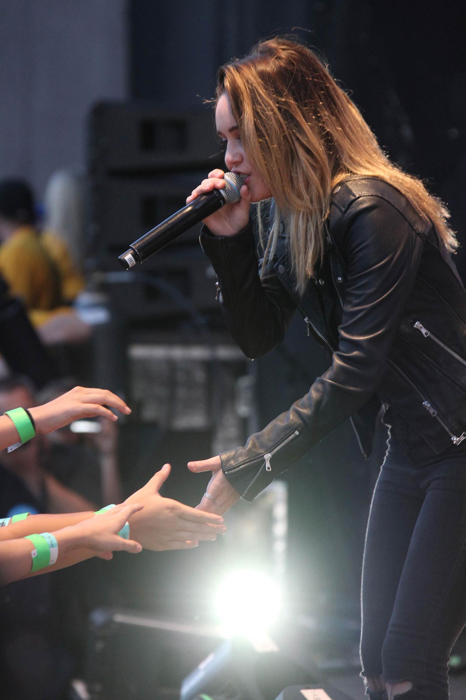 Beatrice Miller performs on Stage at Orange County Fair