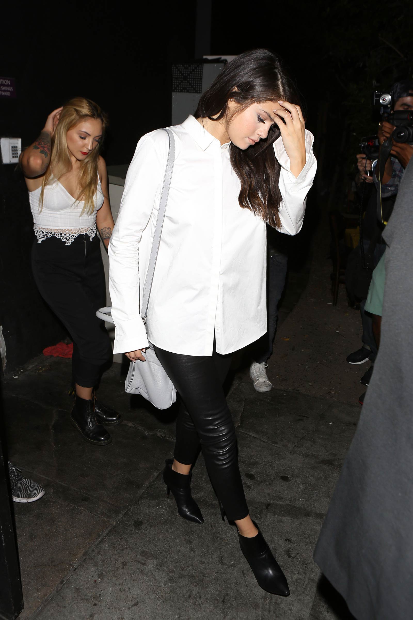 Selena Gomez seen leaving The Nice Guy restaurant