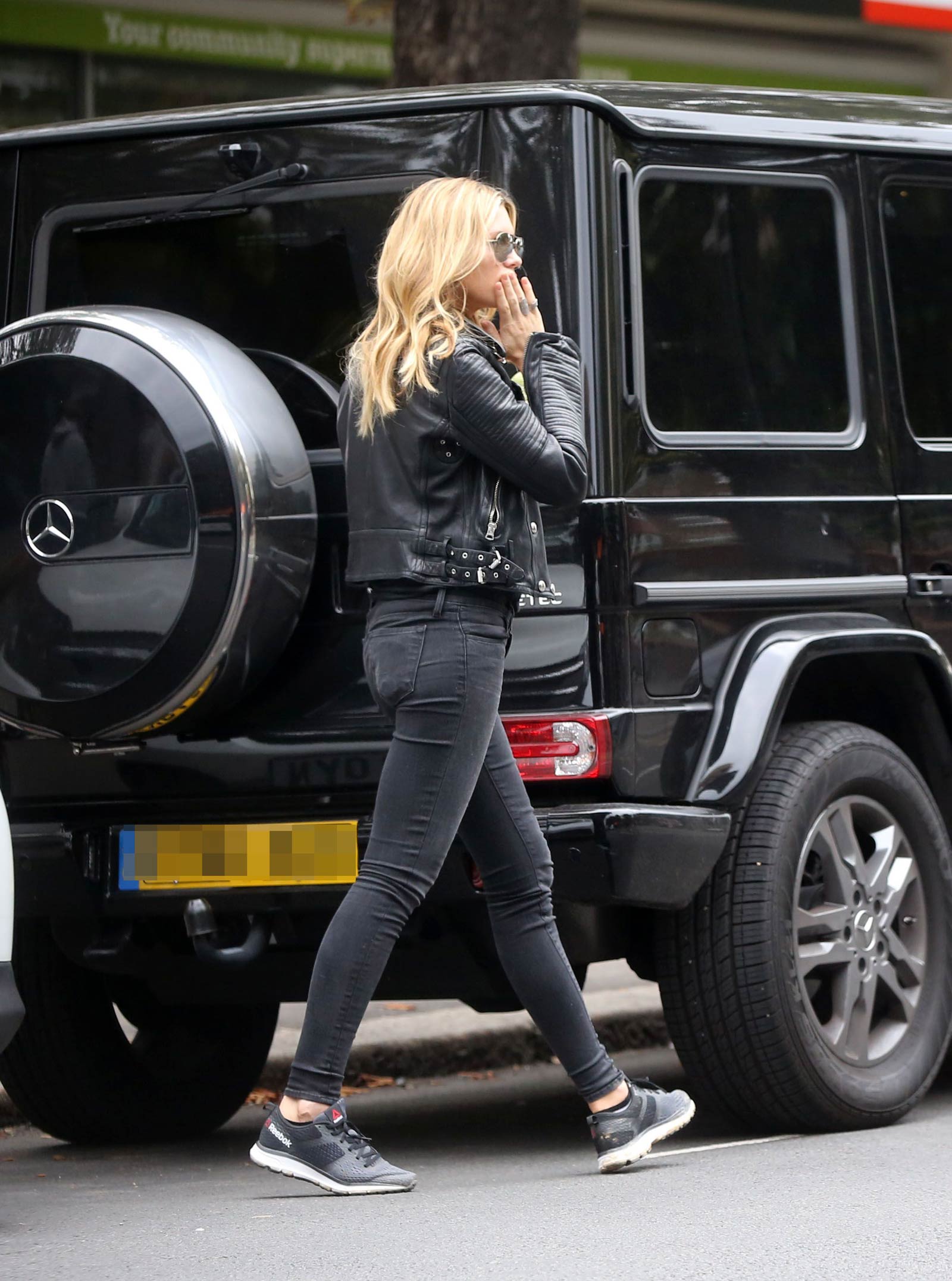 Abbey Clancy out and about London