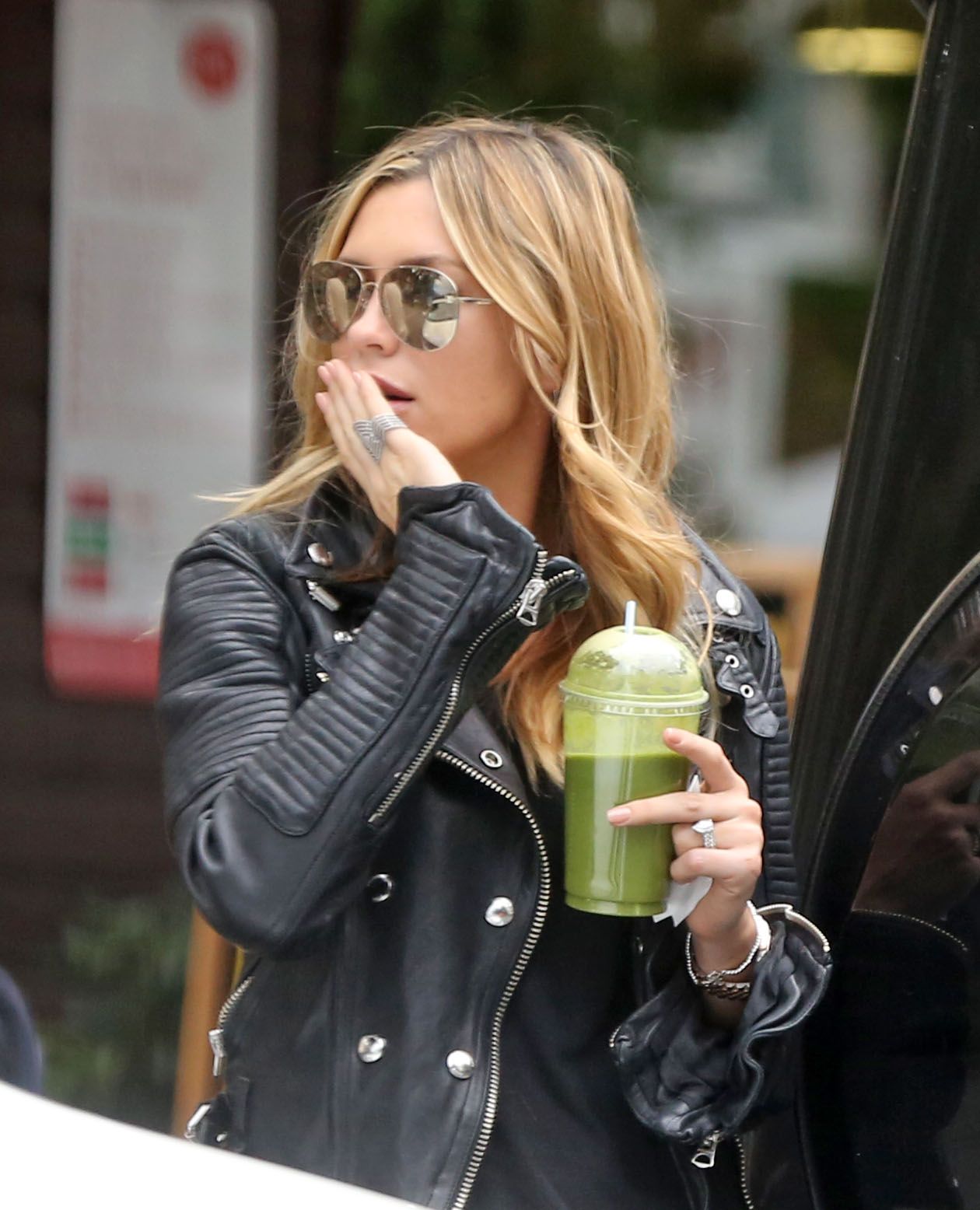 Abbey Clancy out and about London
