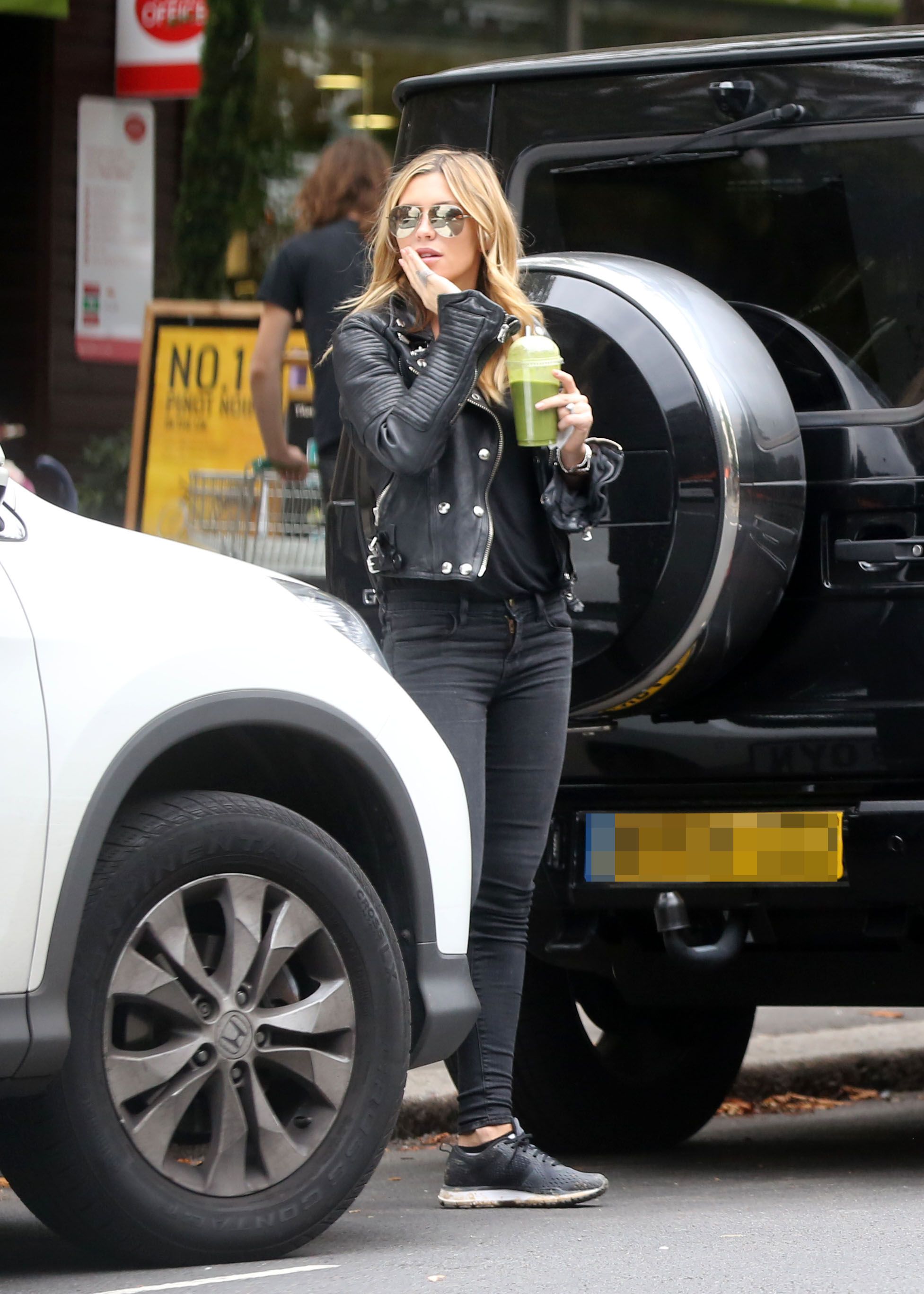 Abbey Clancy out and about London